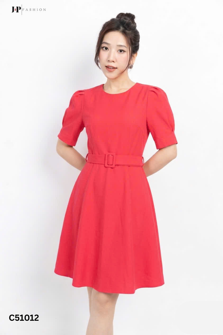 Váy TOPSHOP đỏ cổ tròn