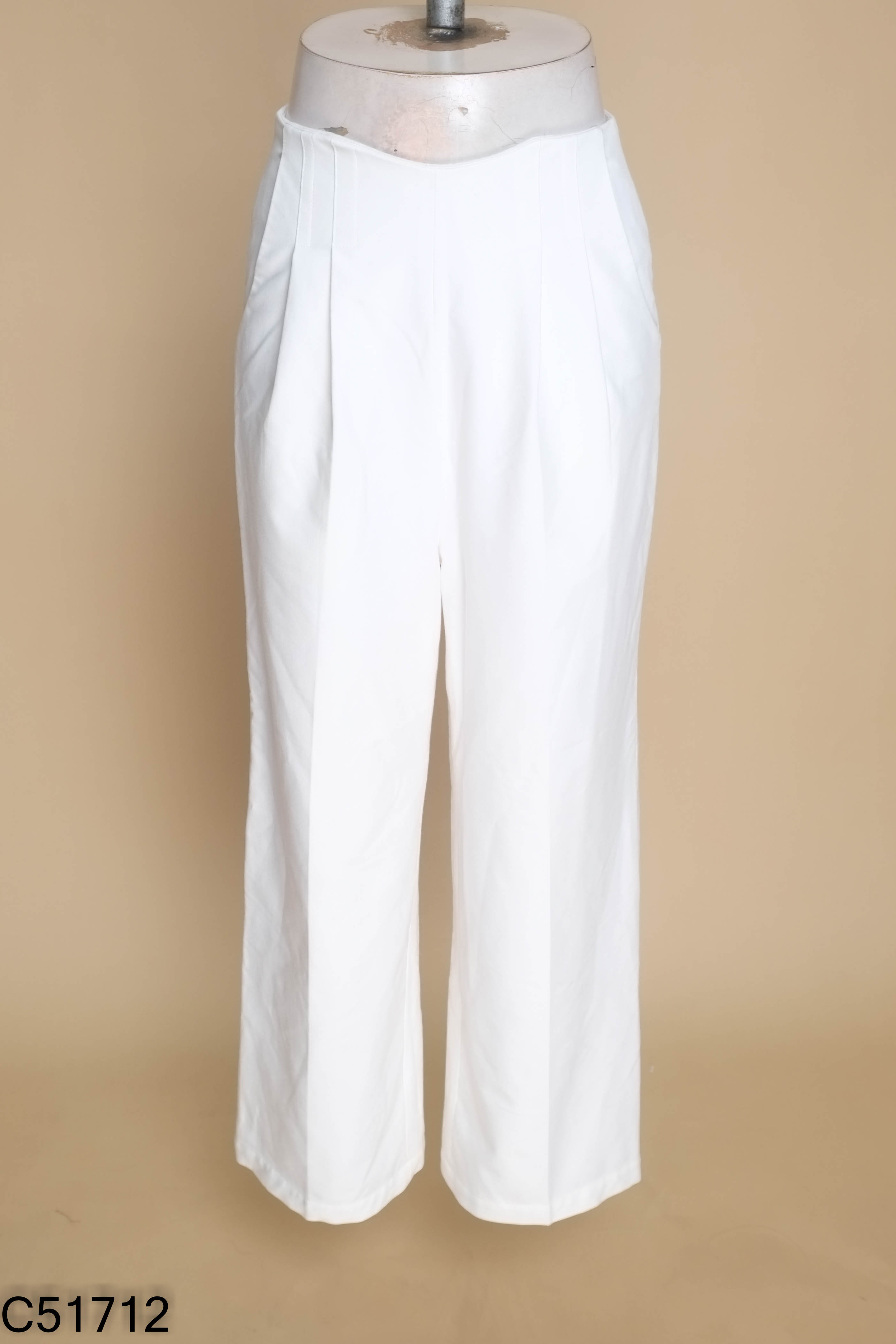 Quần TARA culottes vải trắng