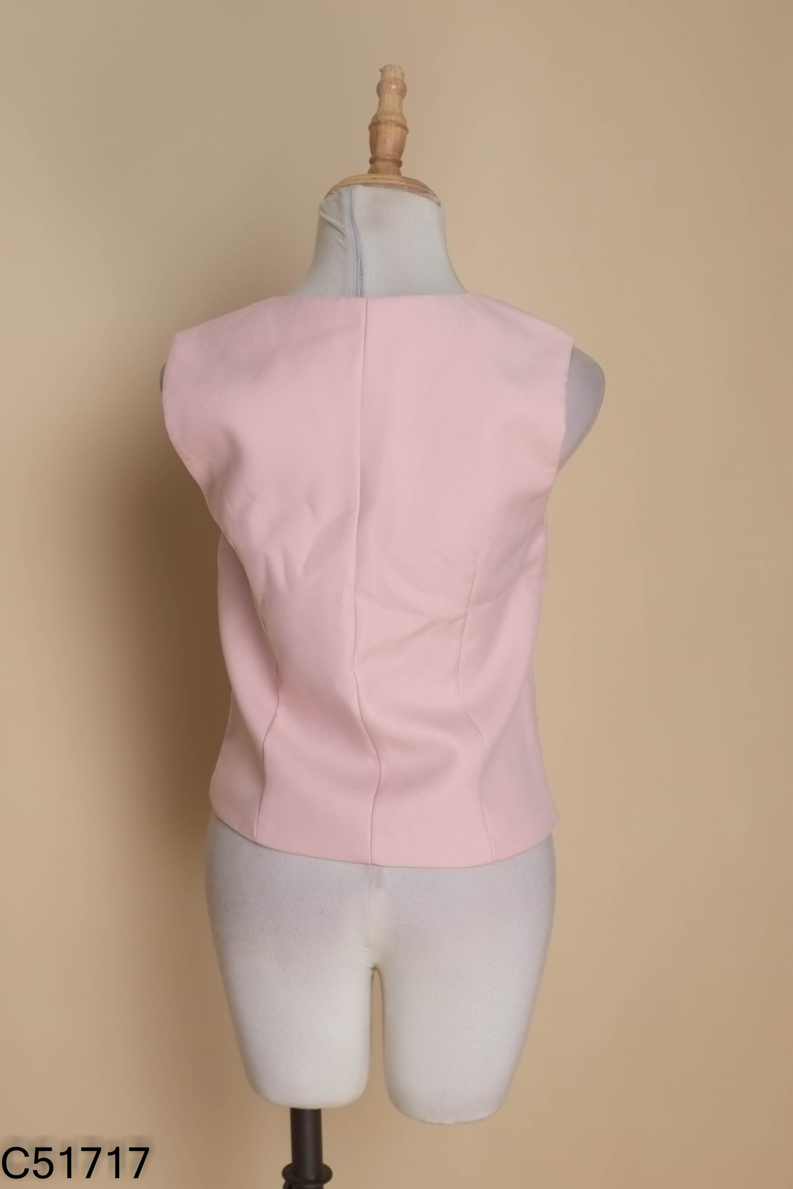 Áo vgile vest hồng AURA