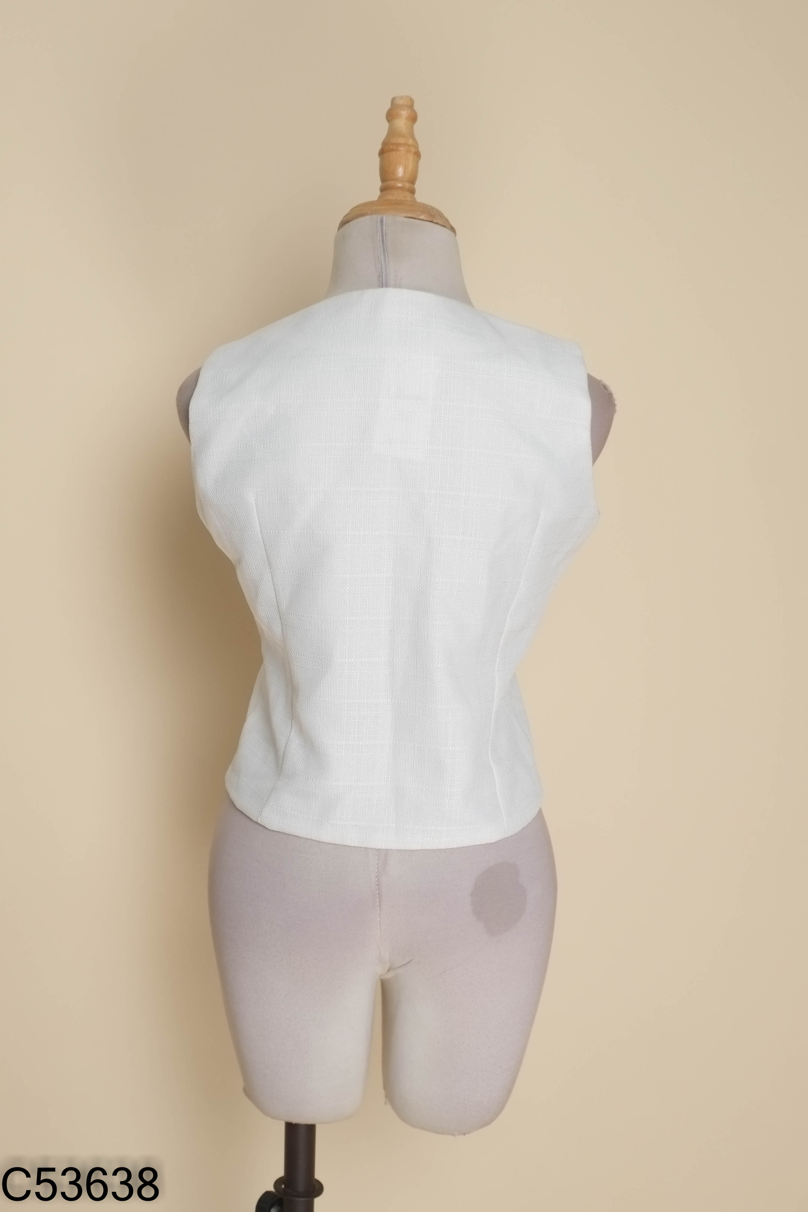 Áo vest KINA trắng
