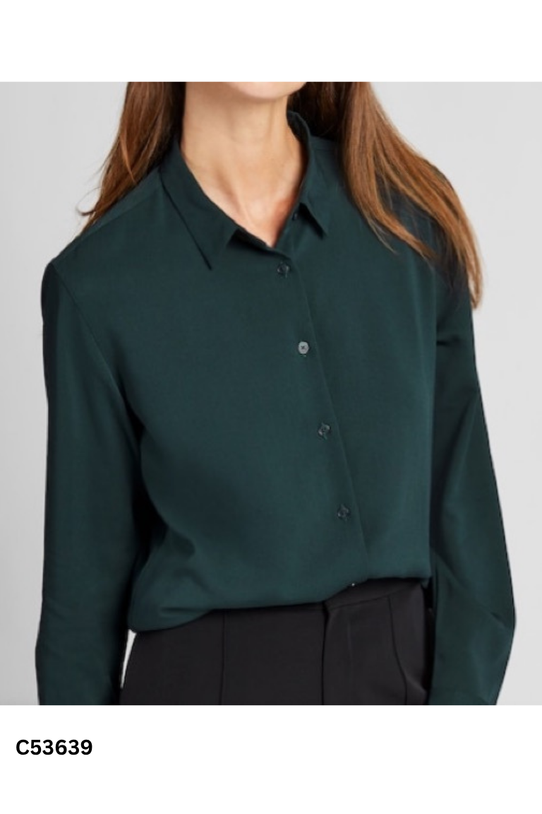 Áo sơ mi xanh đậm UNIQLO trơn