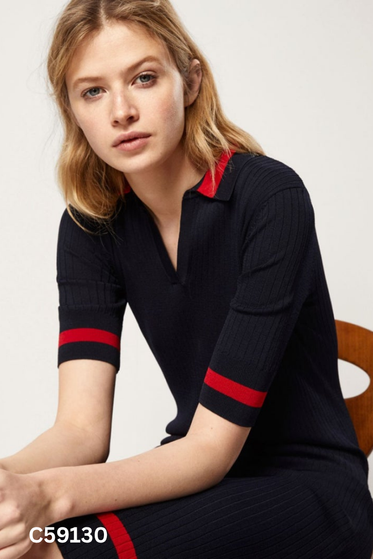 Váy MASSIMO DUTTI xanh kẻ đỏ