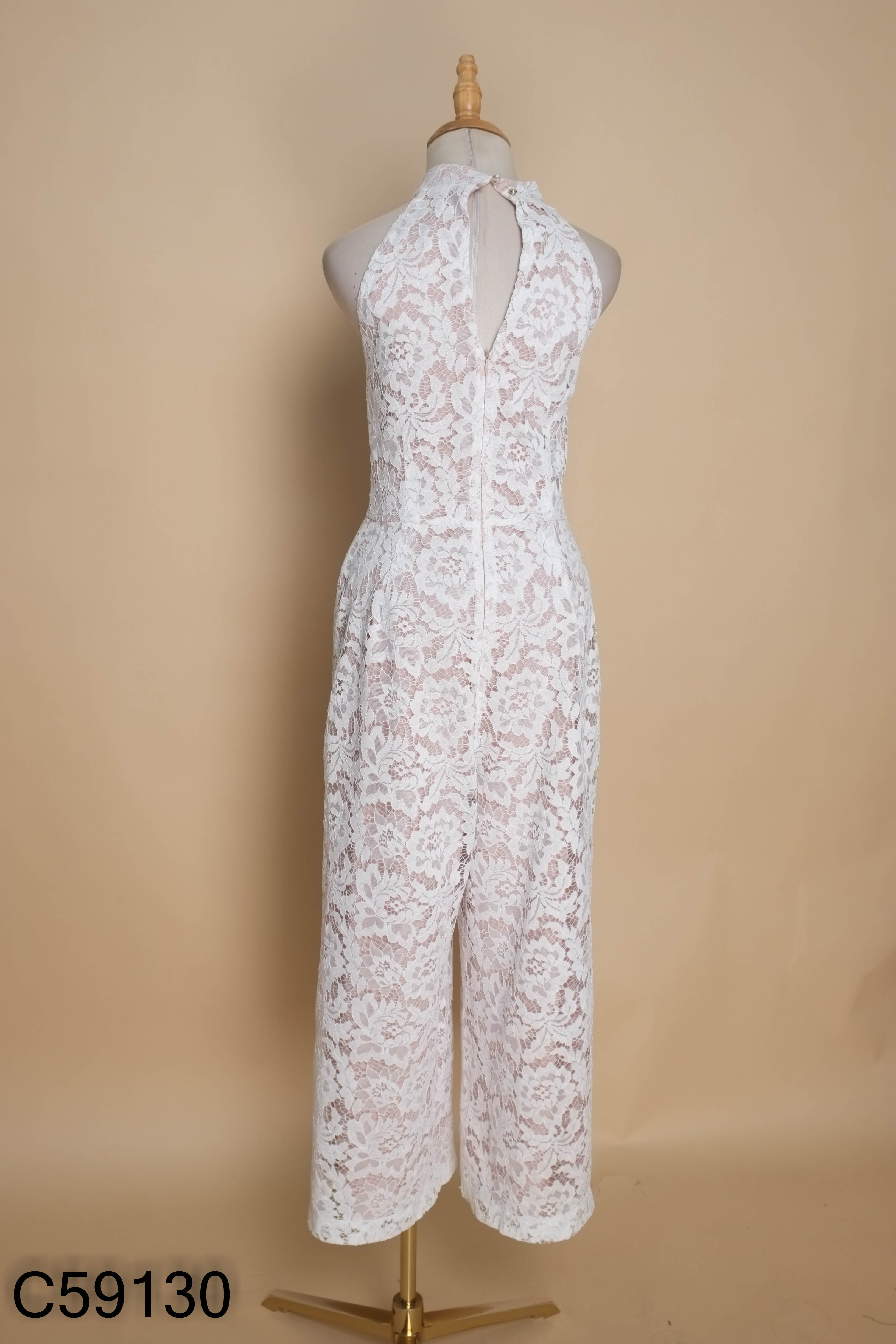 Jumpsuit JULIA JORDAN ren trắng
