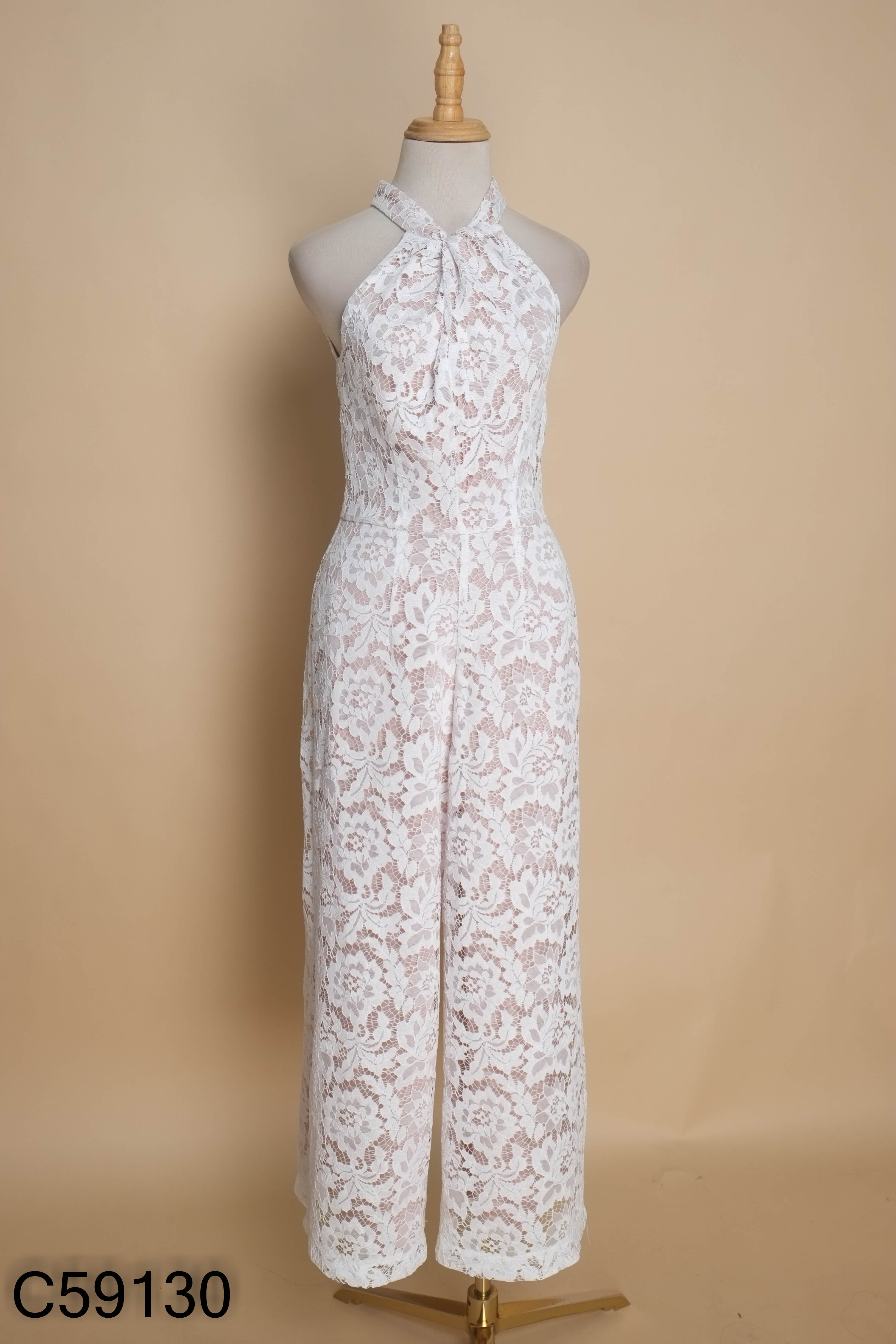Jumpsuit JULIA JORDAN ren trắng