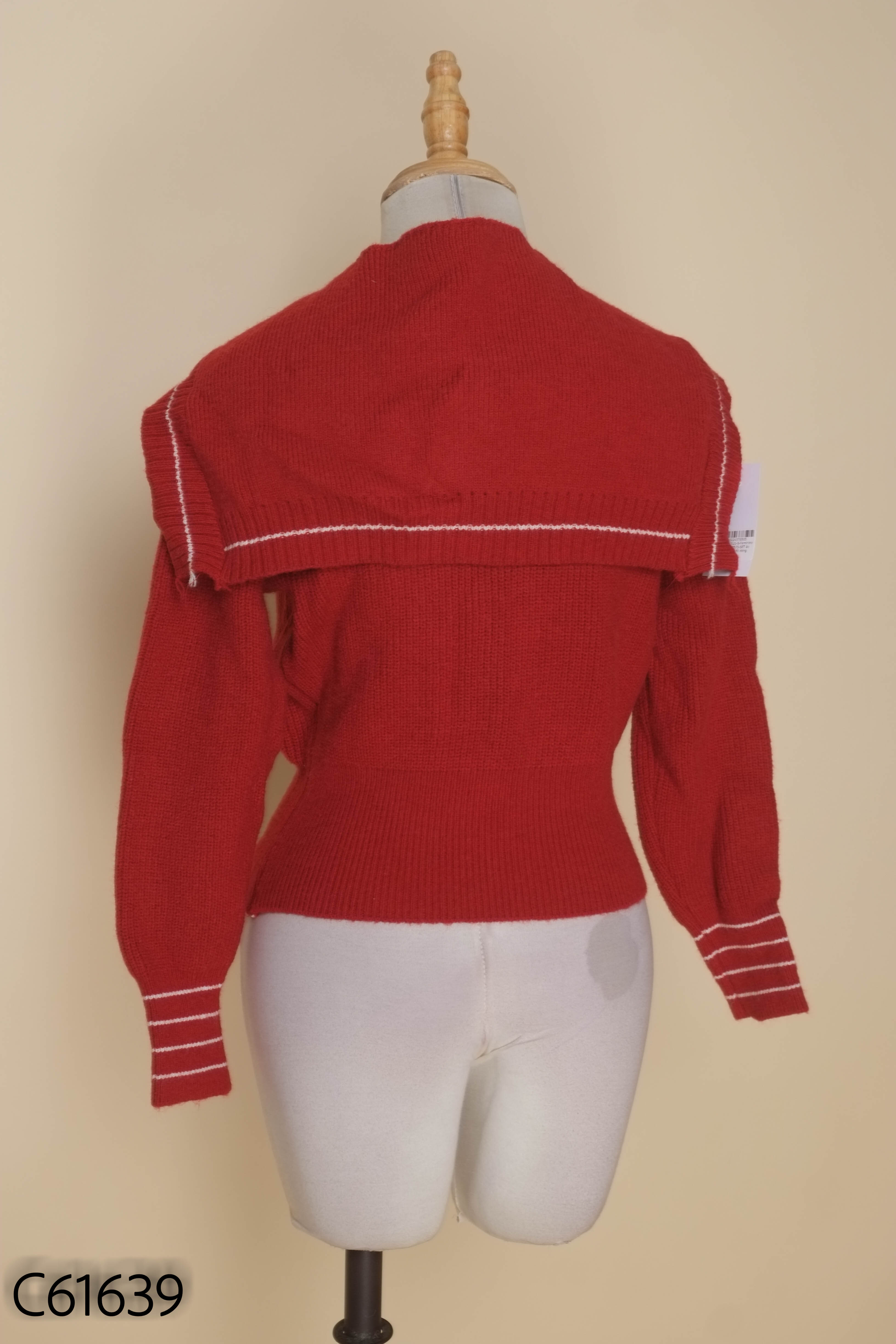 SET áo cardigans đỏ dáng ngắn+ khăn thủy thủ