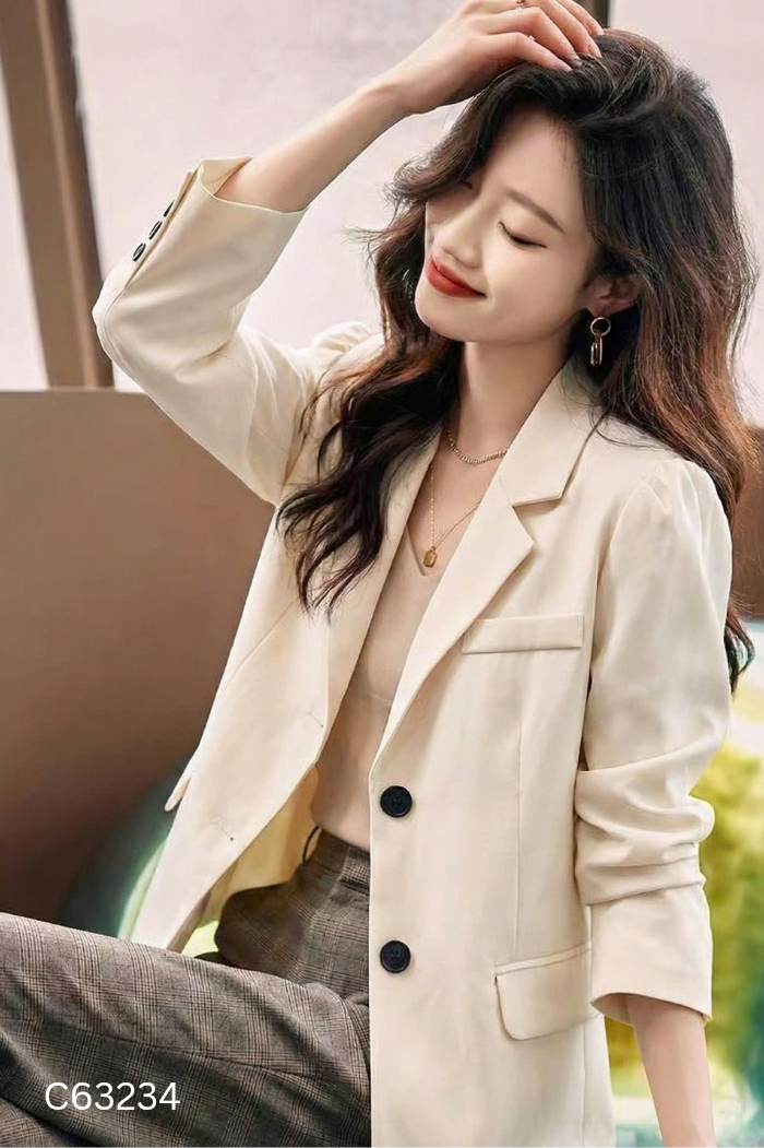 Áo blazers be oversize