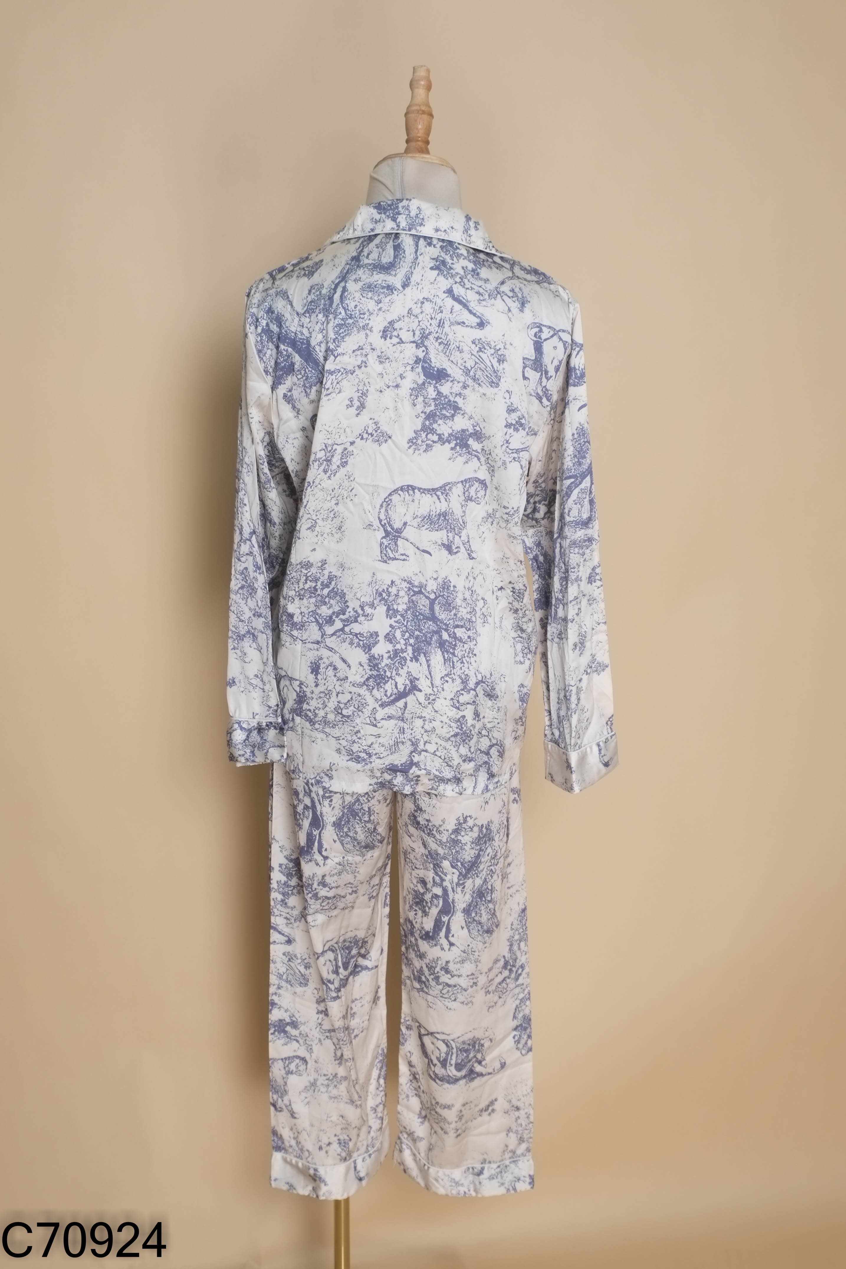 Set bộ ngủ be loang tím