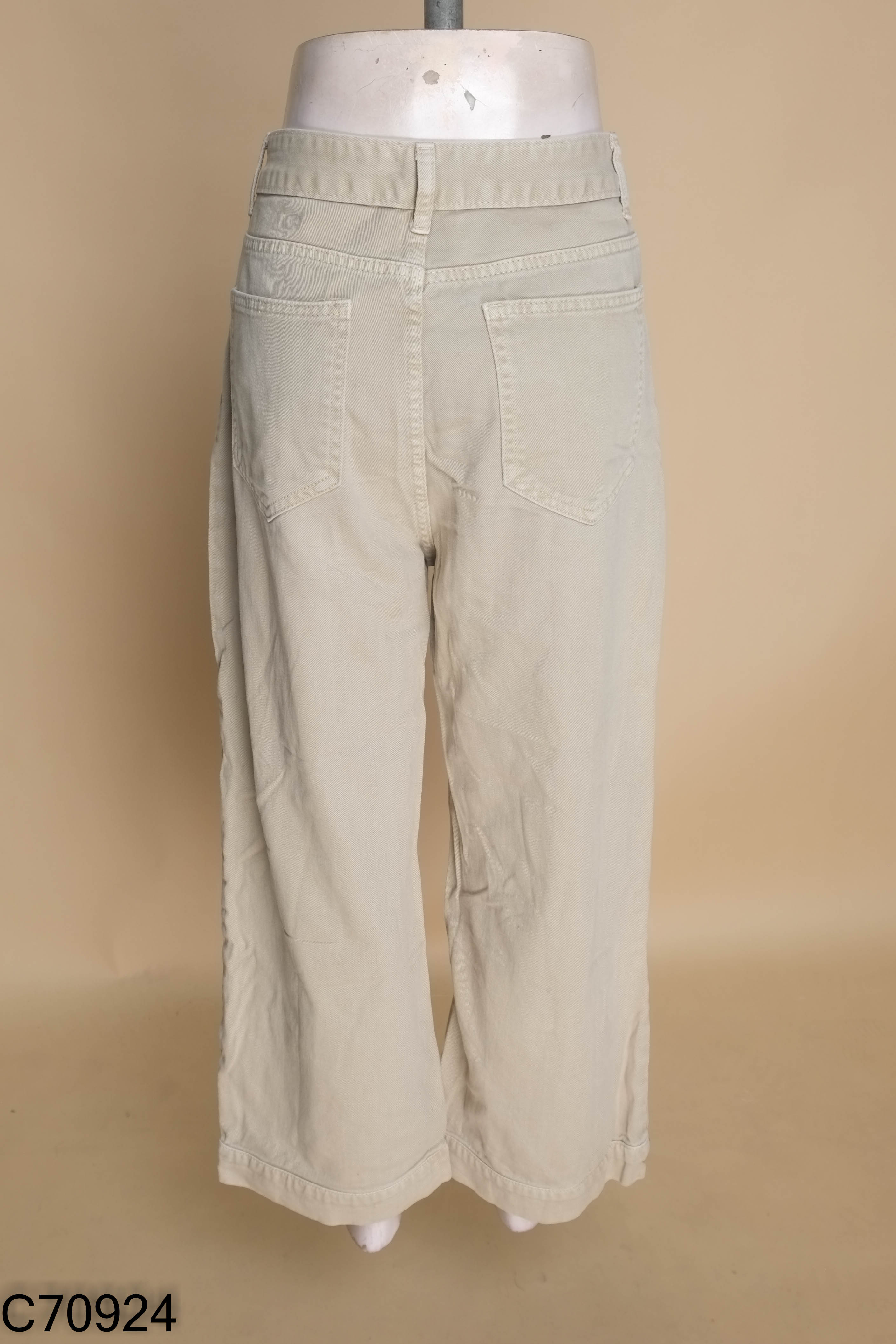 Quần jeans xám xanh suông