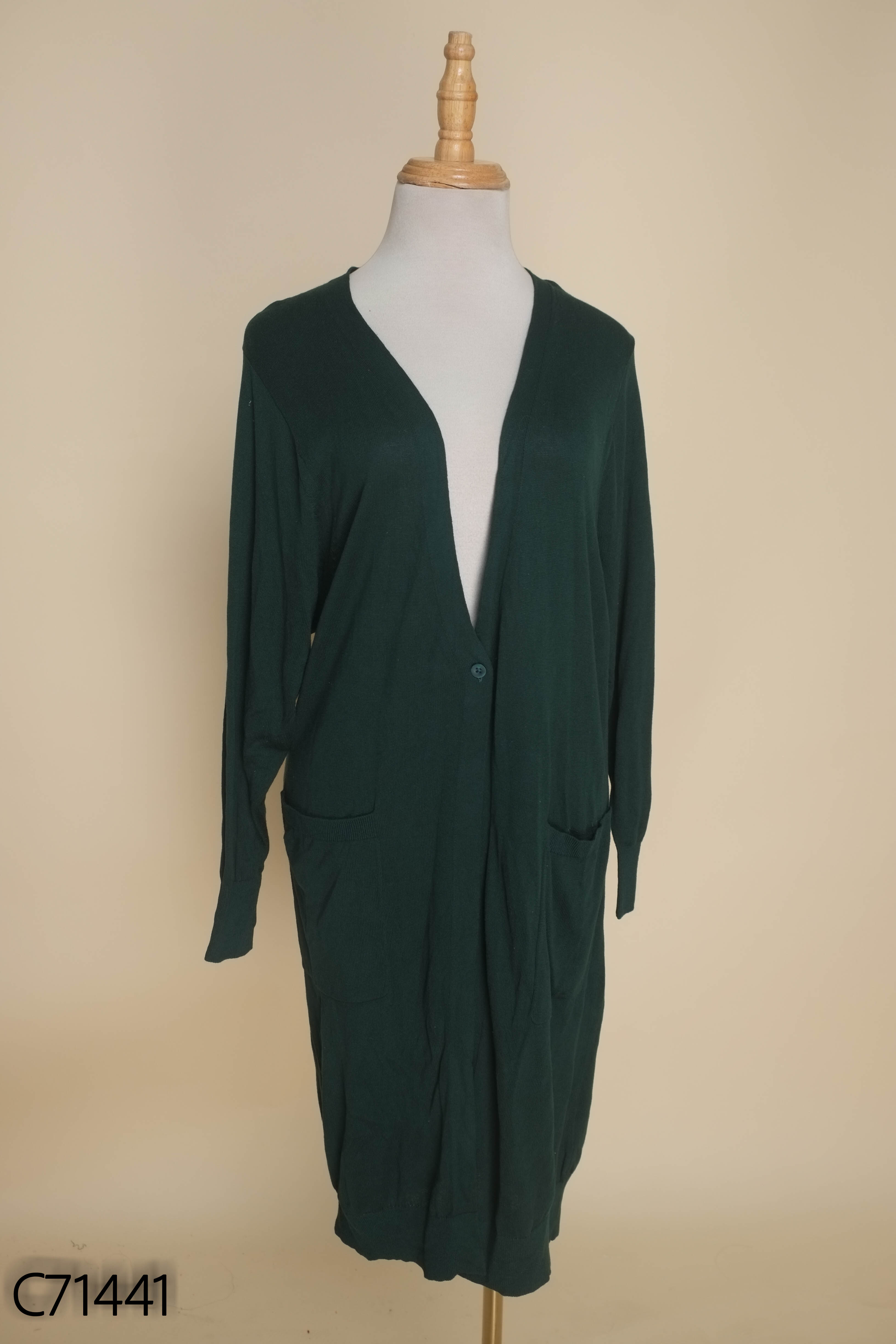 Cardigan len xanh mỏng UNIQLO