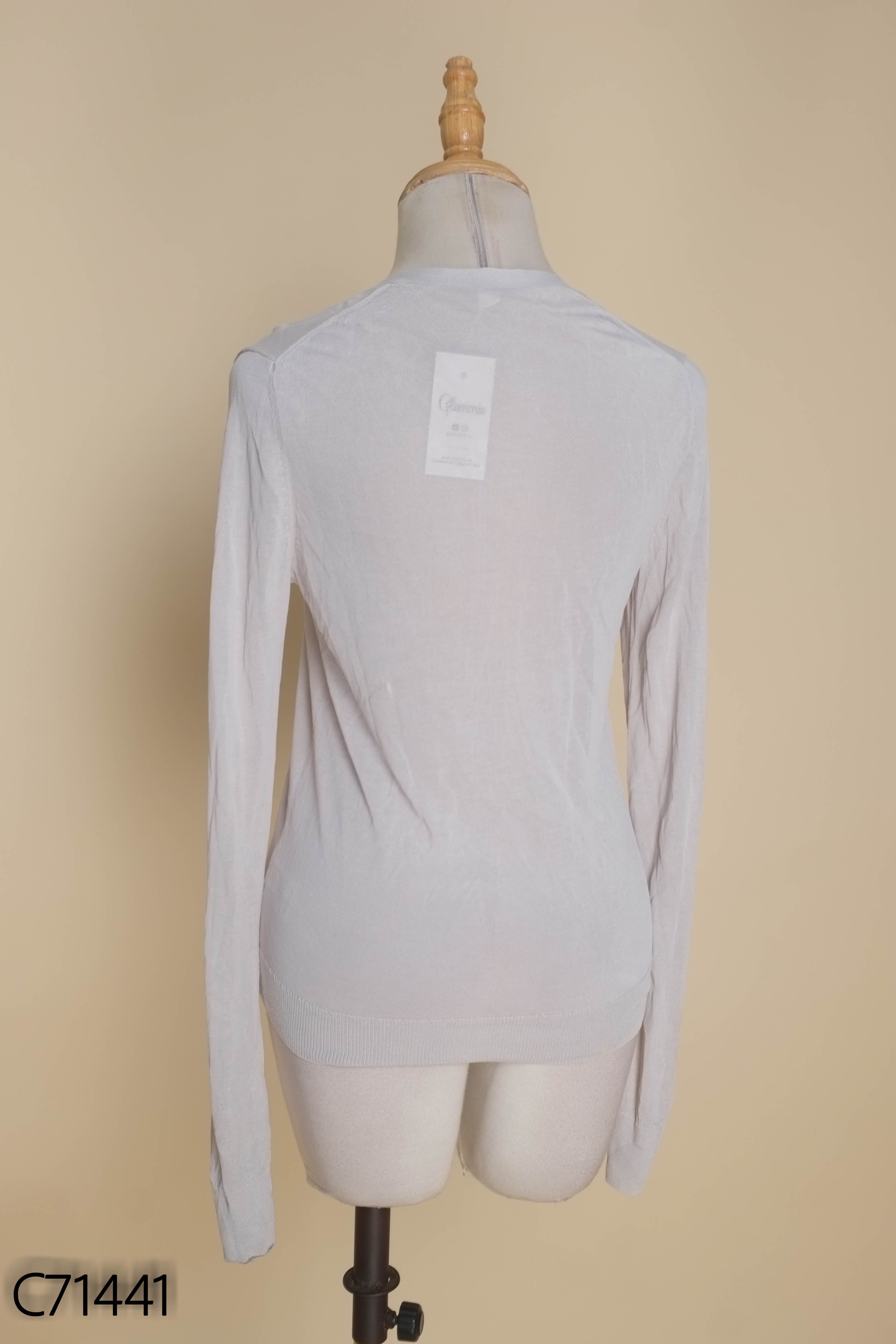 Cardigan lưới ghi UNIQLO