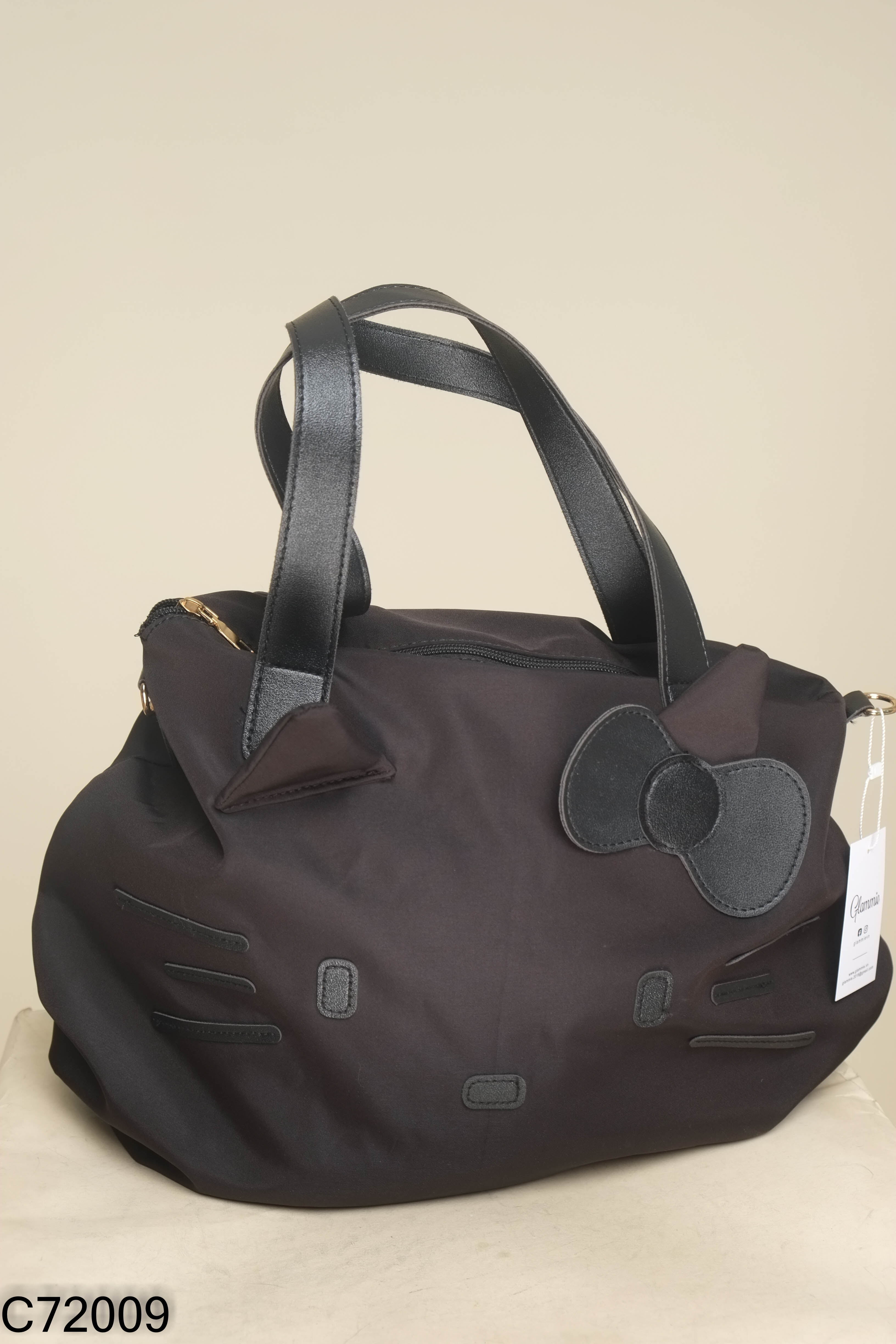 Túi tote đen Hello Kitty