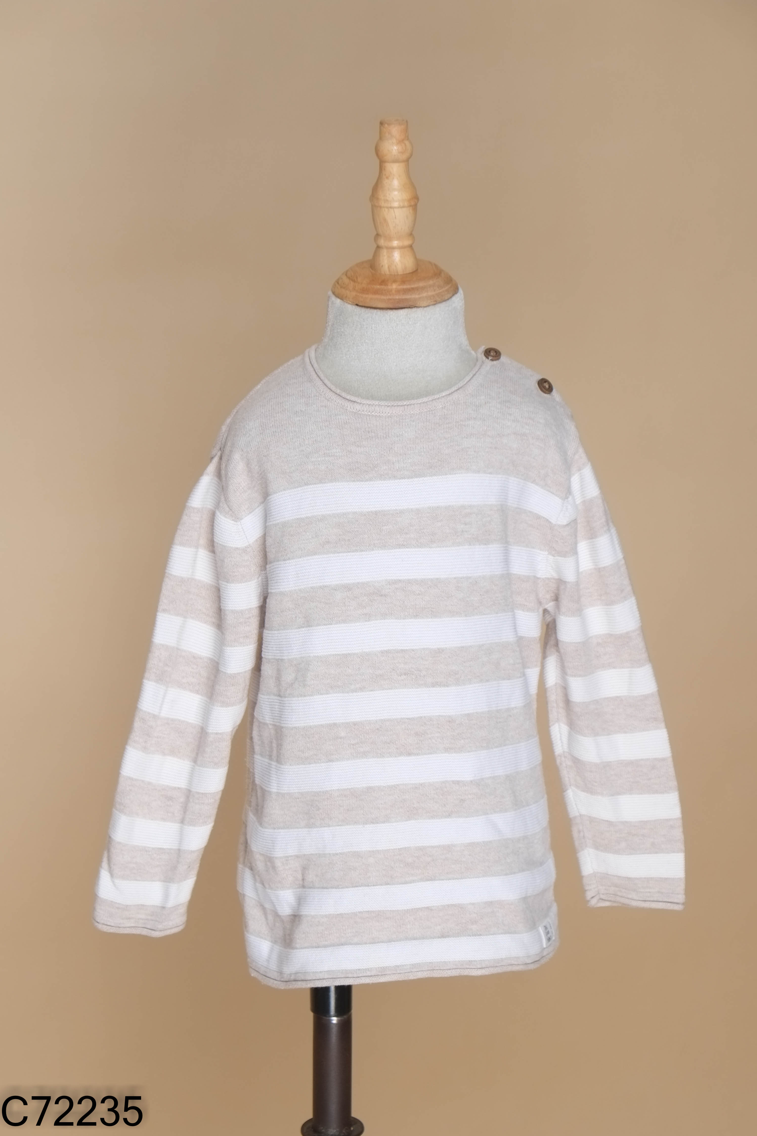 Áo len dệt be ZARA kids