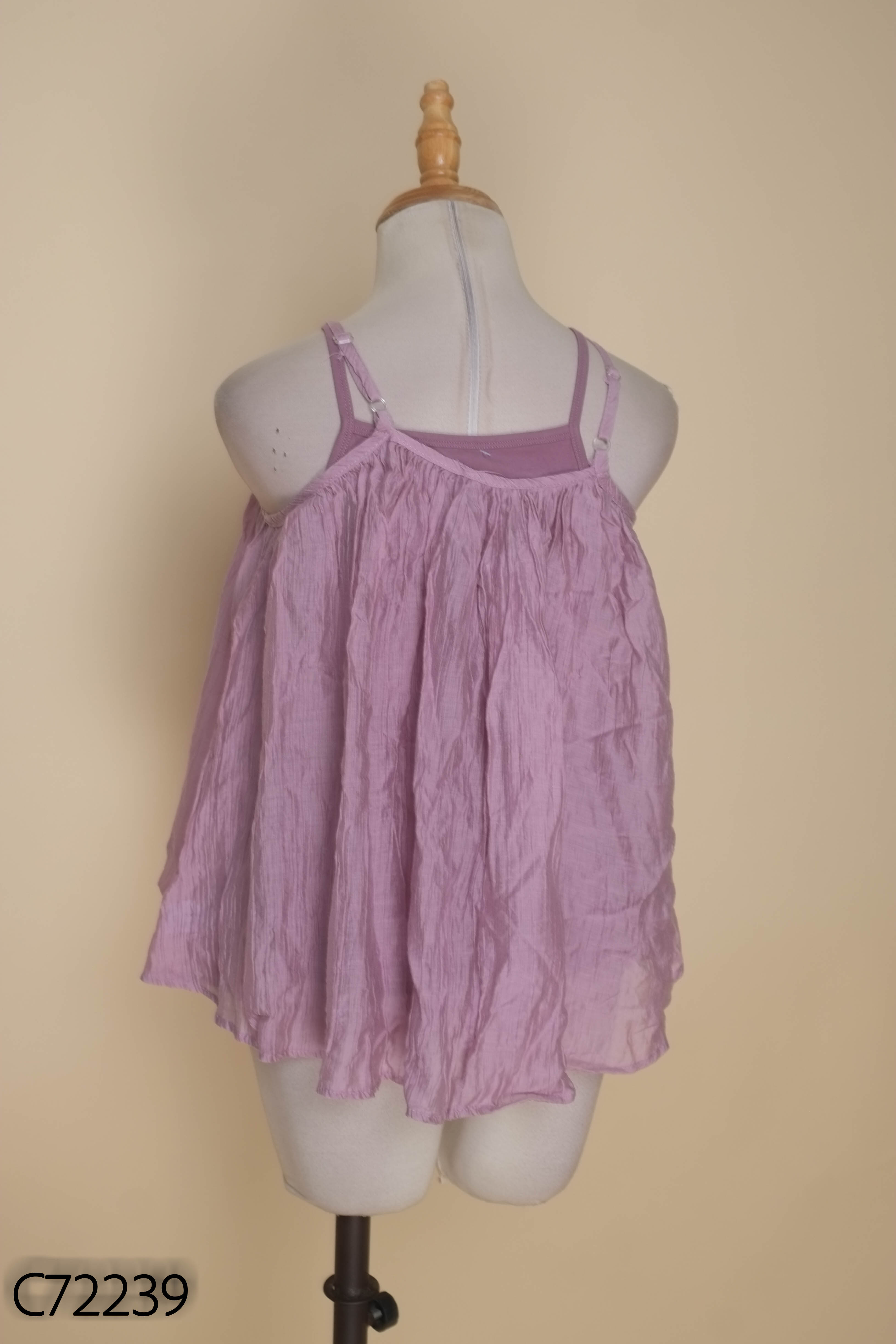 SET áo babydoll 2 dây tím+ 2 dây