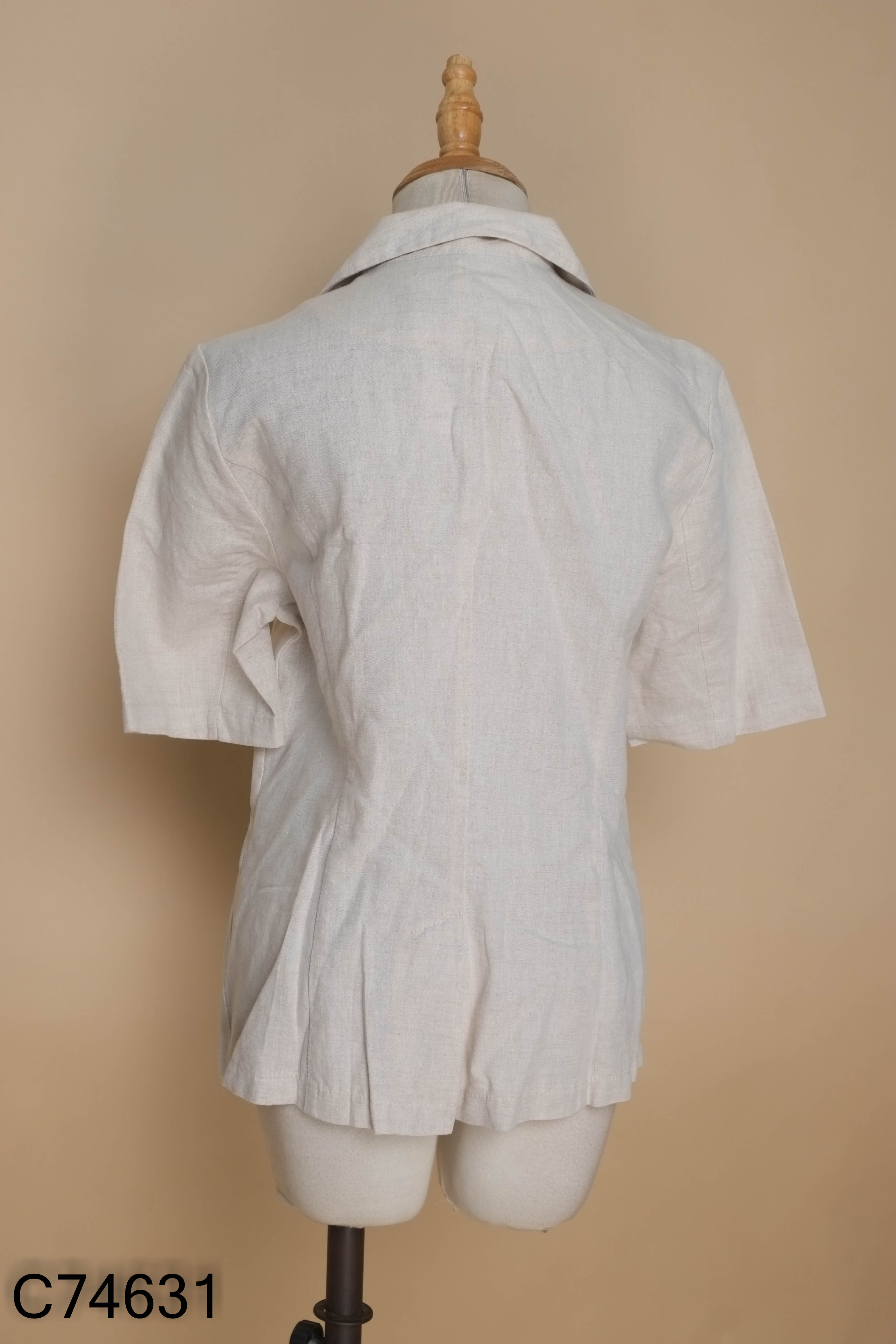 Áo blazer linen be