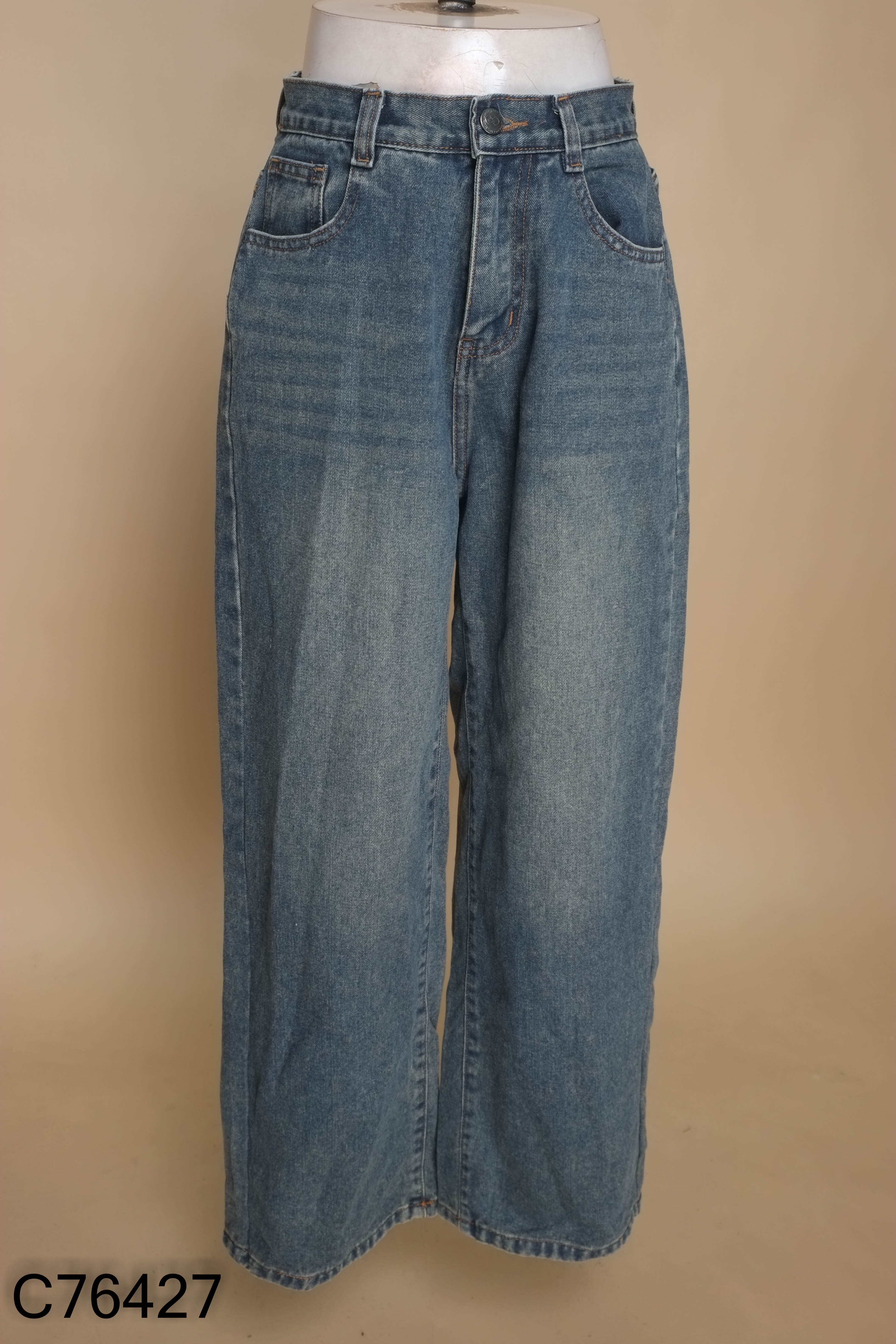 Quần BOO jeans xanh suông