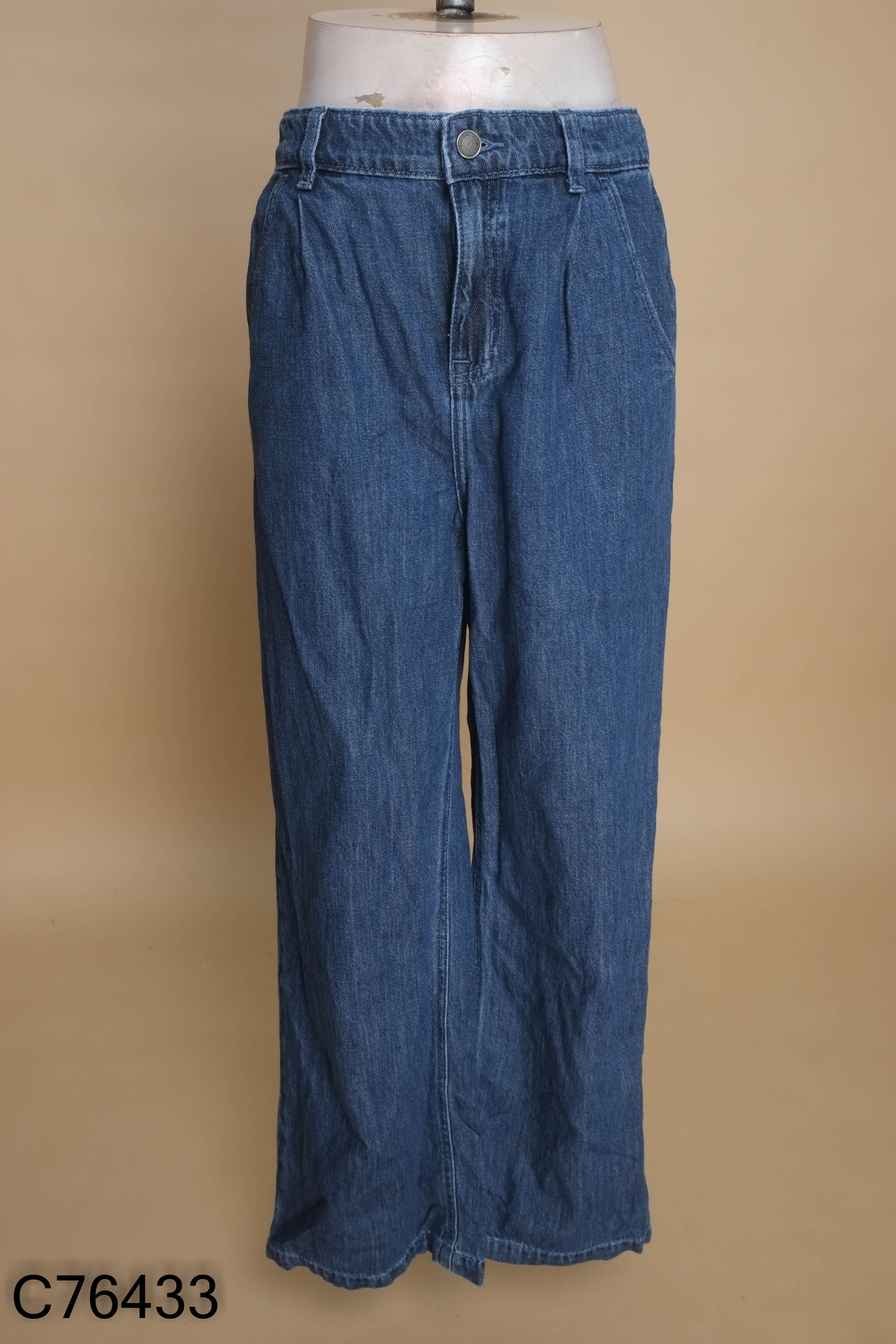 Quần jean xanh YODY ống rộng