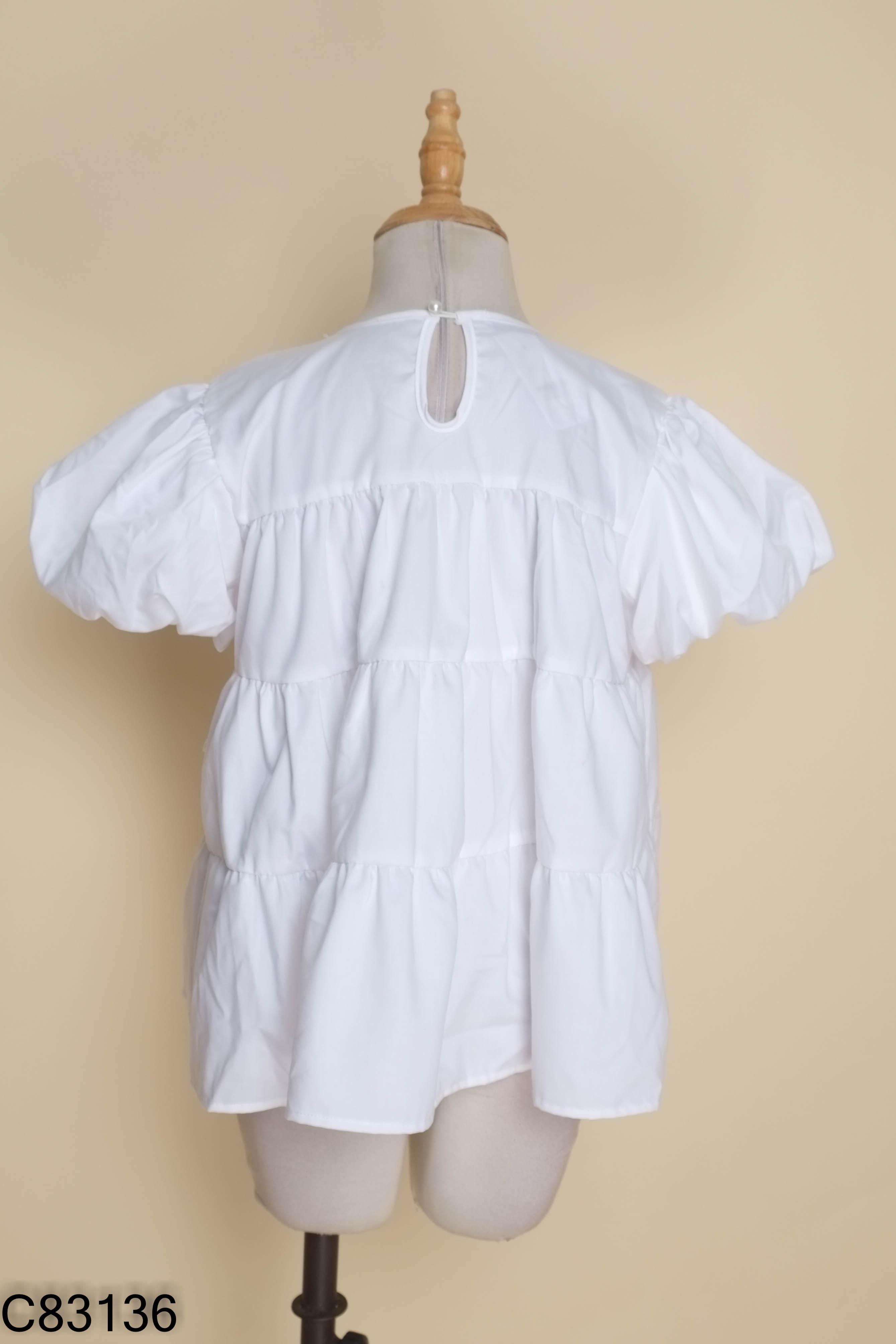 Áo babydoll MONSTIER CLUB trắng