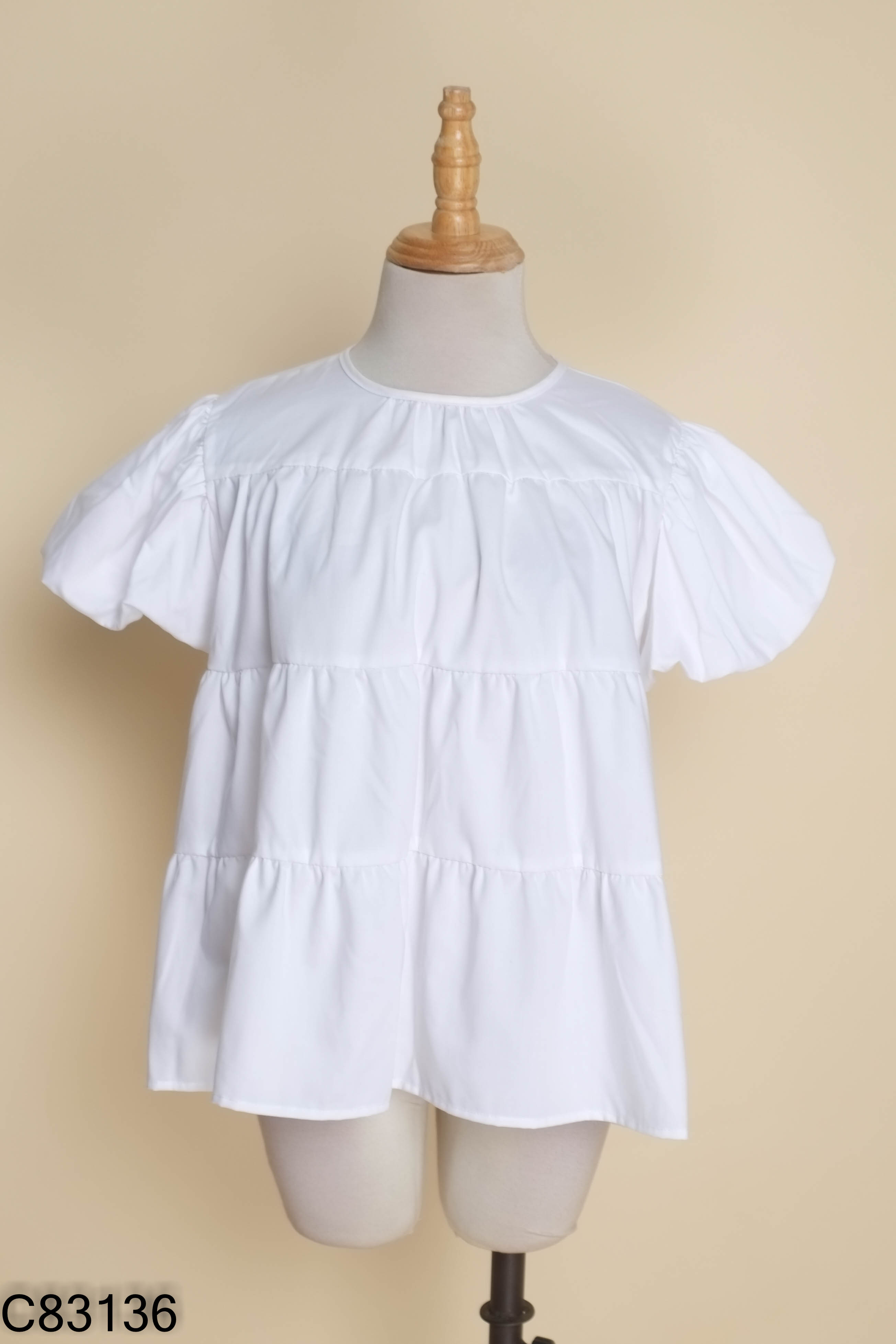 Áo babydoll MONSTIER CLUB trắng