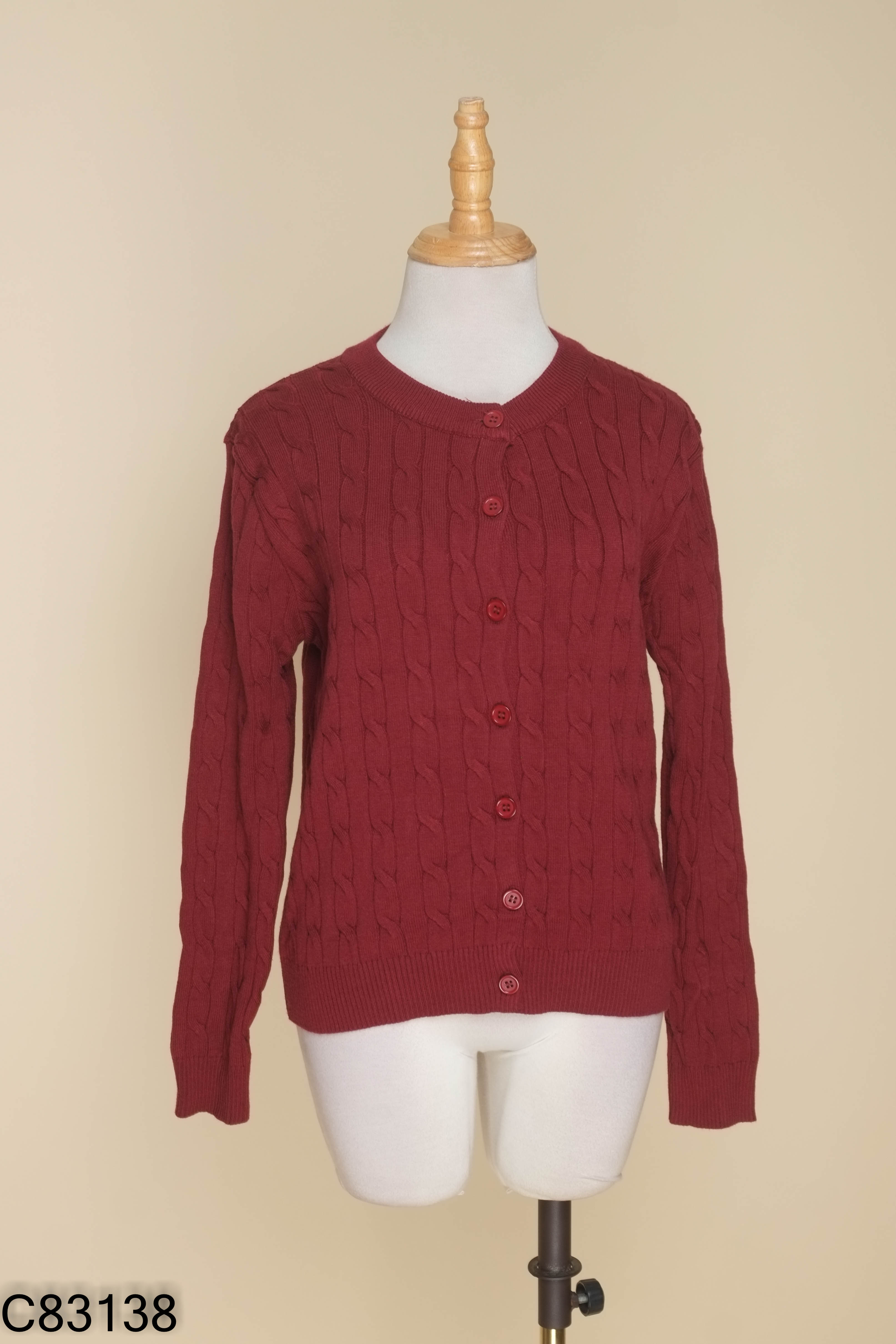 Cardigan DELIZ VN len đỏ thừng