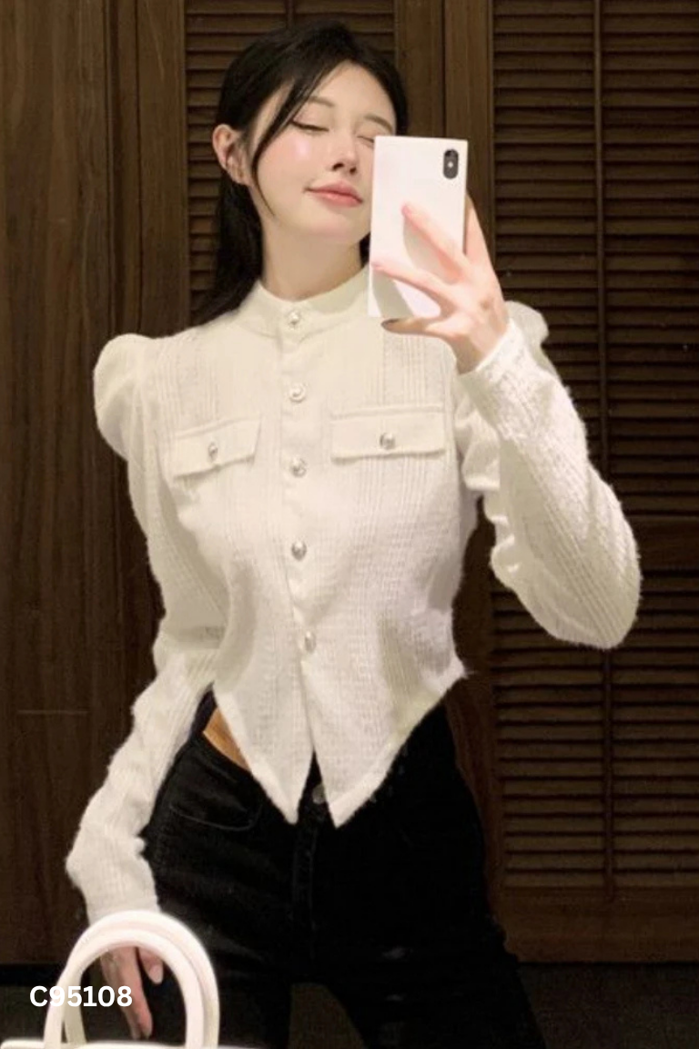 Áo len E. SU be tay bồng