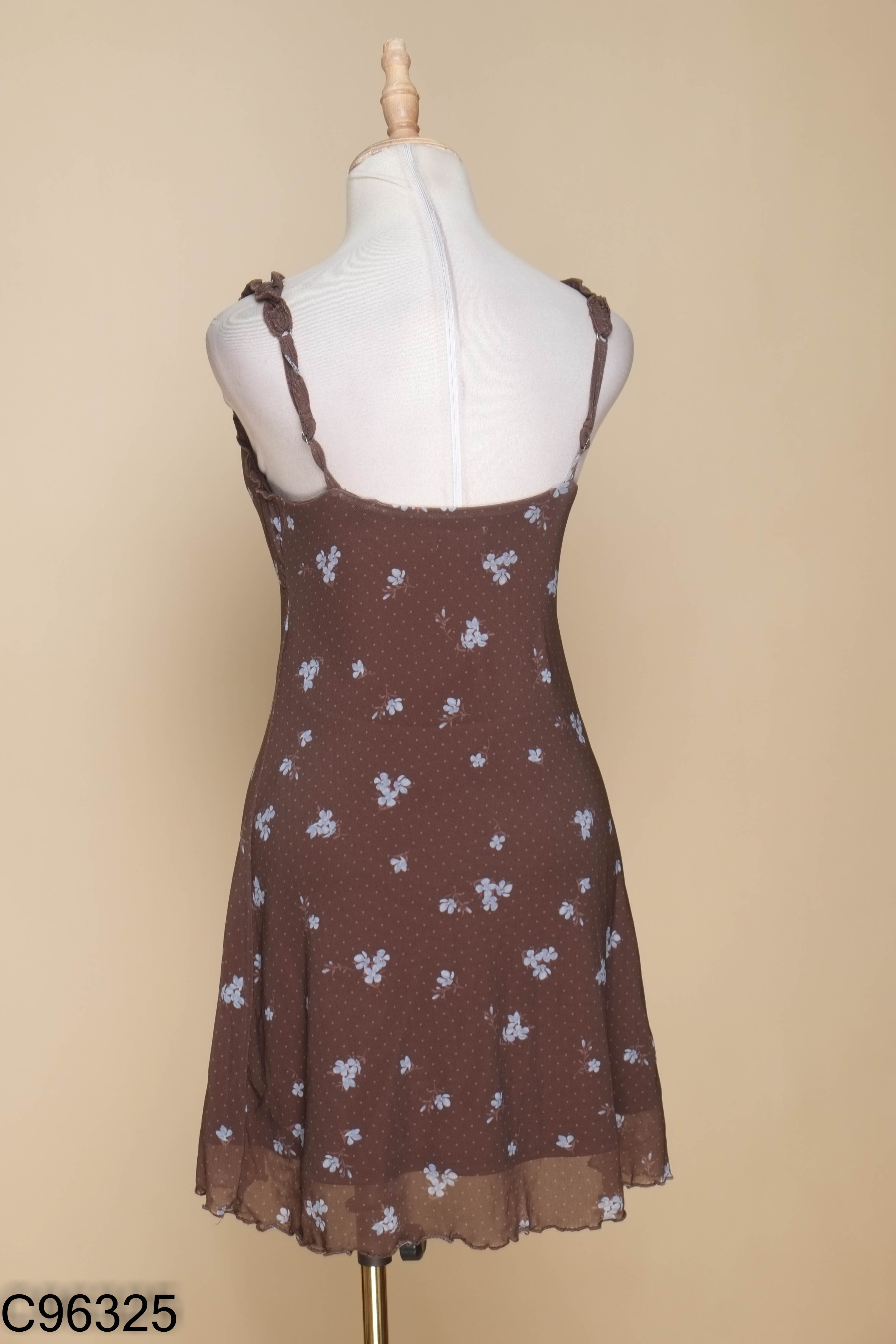 Váy HOLLISTER nâu họa tiết