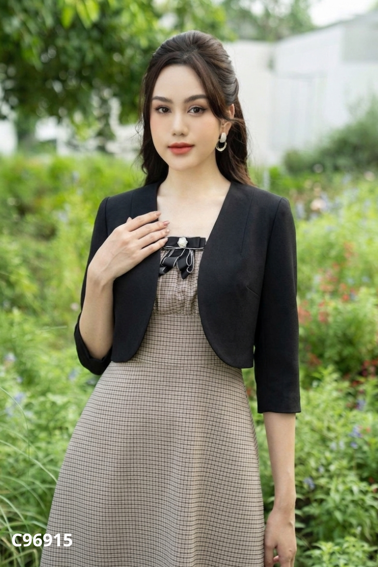 Áo khoác vest nữ CHARMILLES trơn