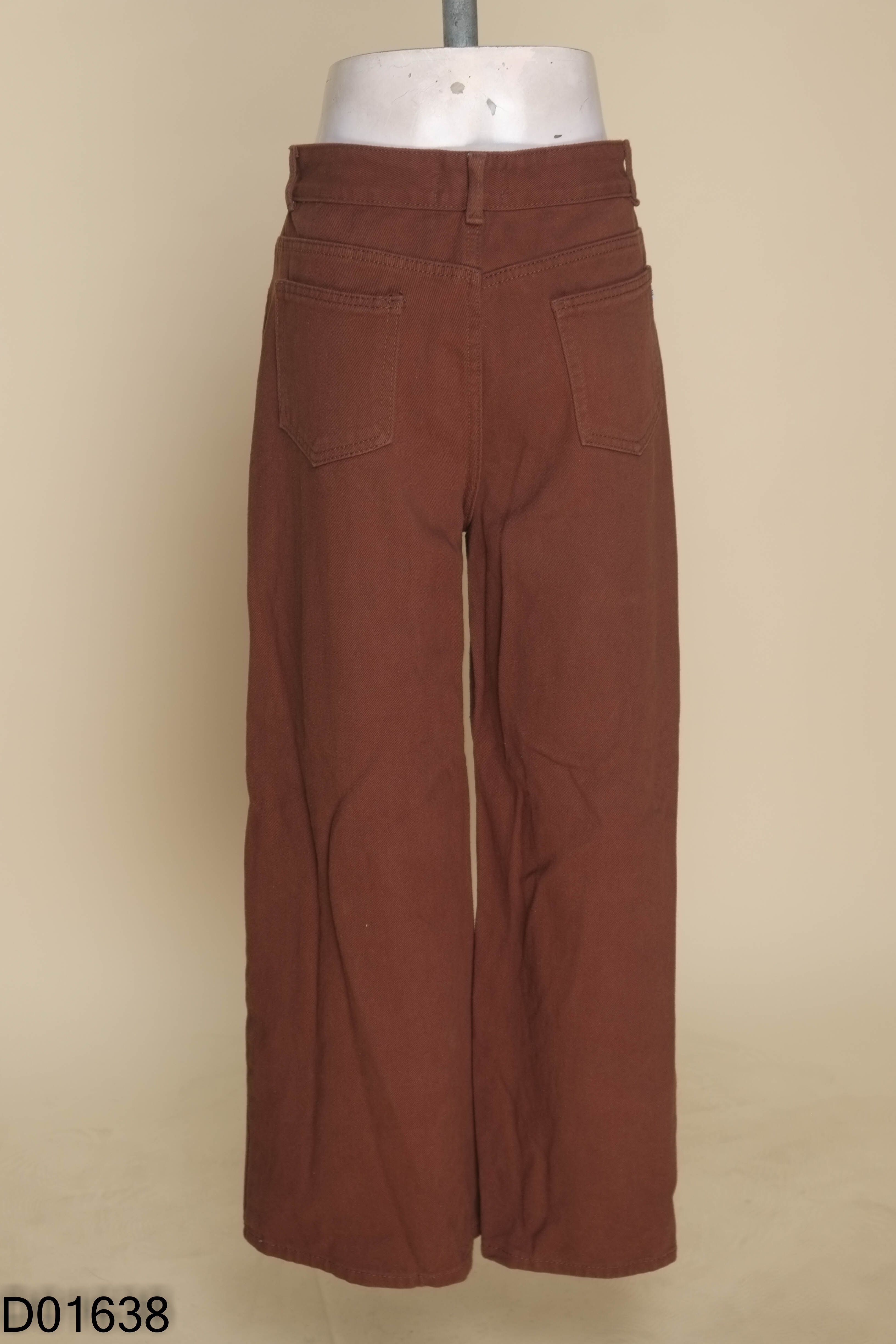 Quần jeans nâu CALEM.CLUB suông