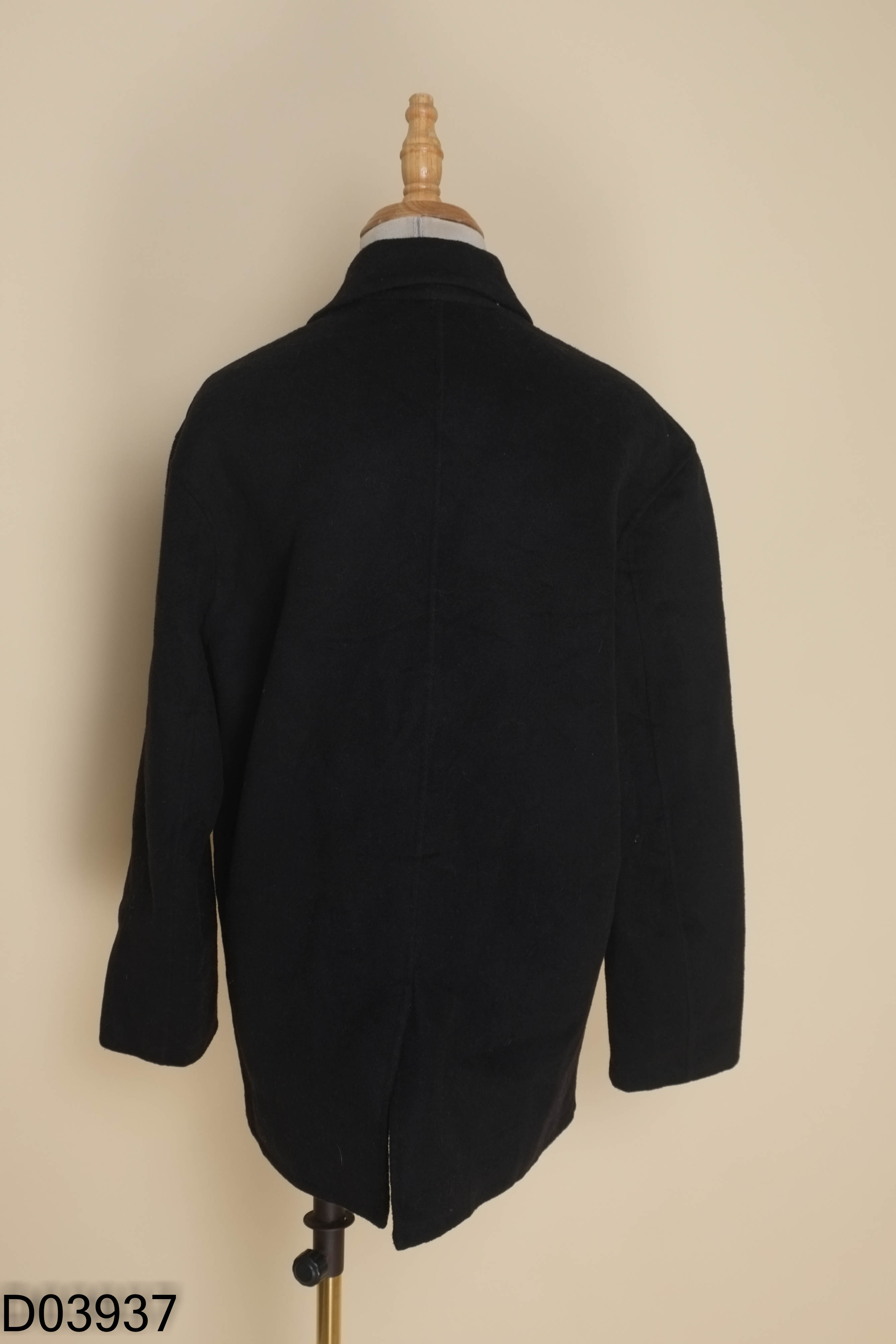Áo khoác blazer dạ đen trơn