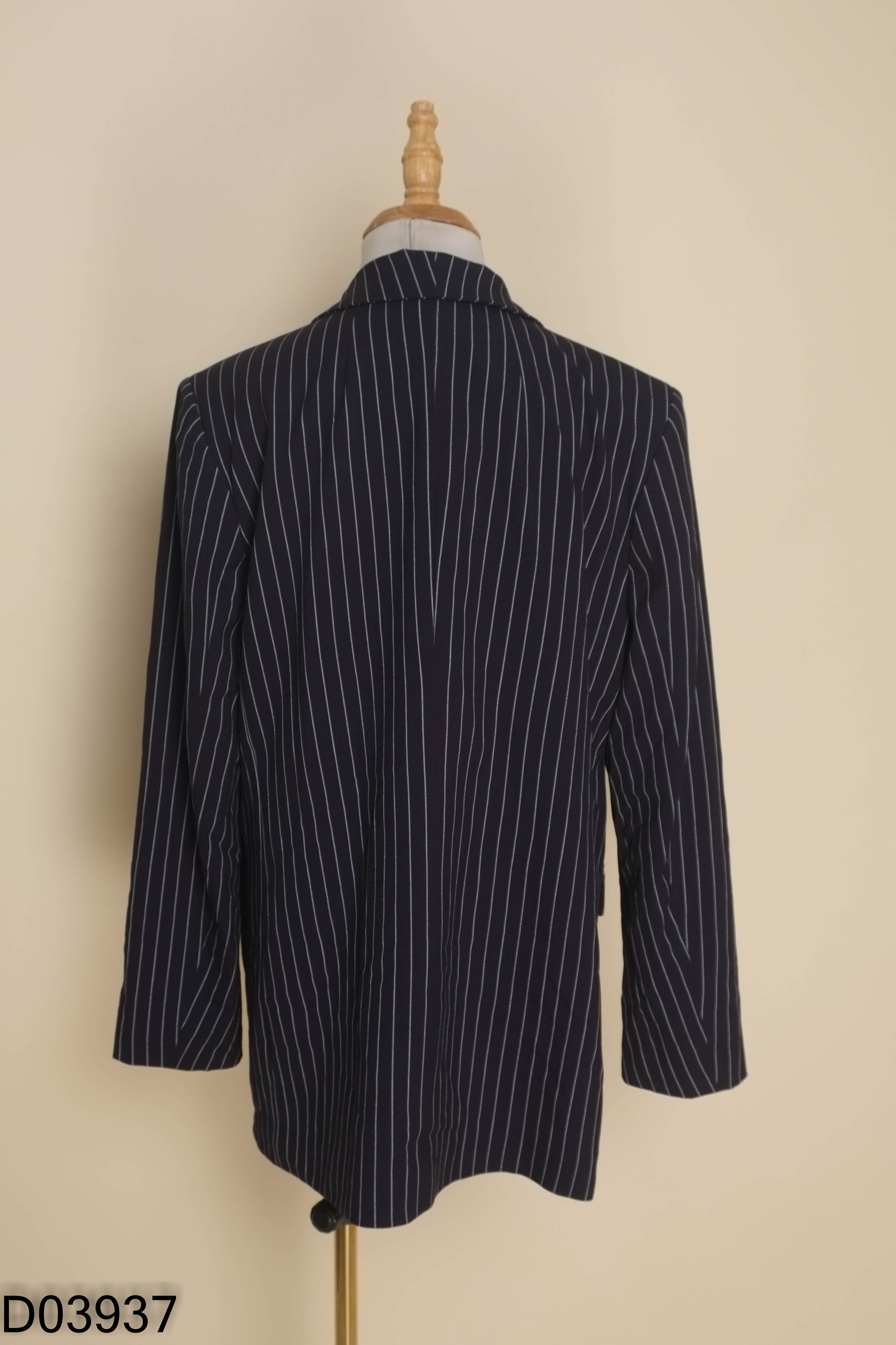 Áo blazers xanh sọc trắng BOHEE kiểu