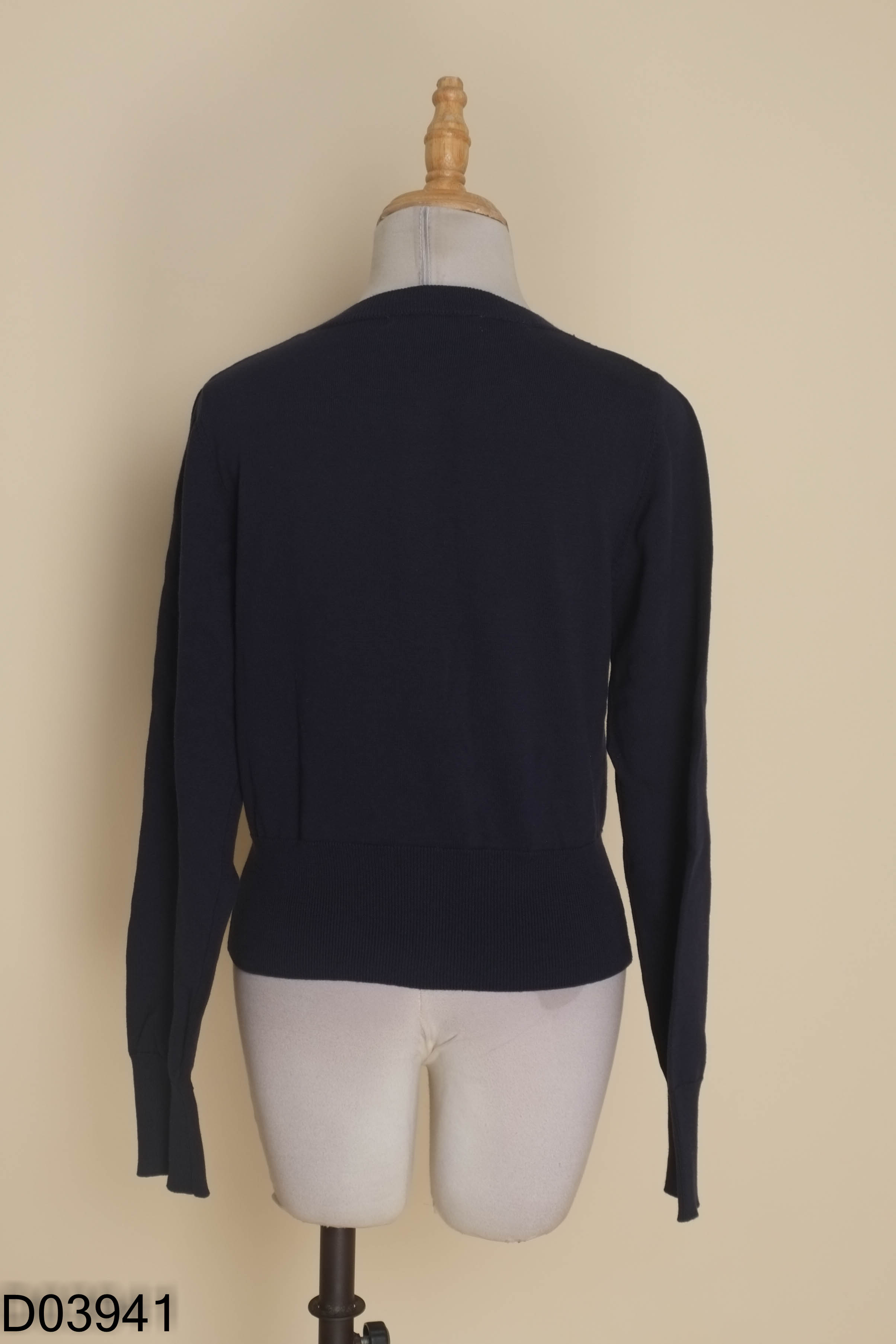 Áo len cardigan xanh than