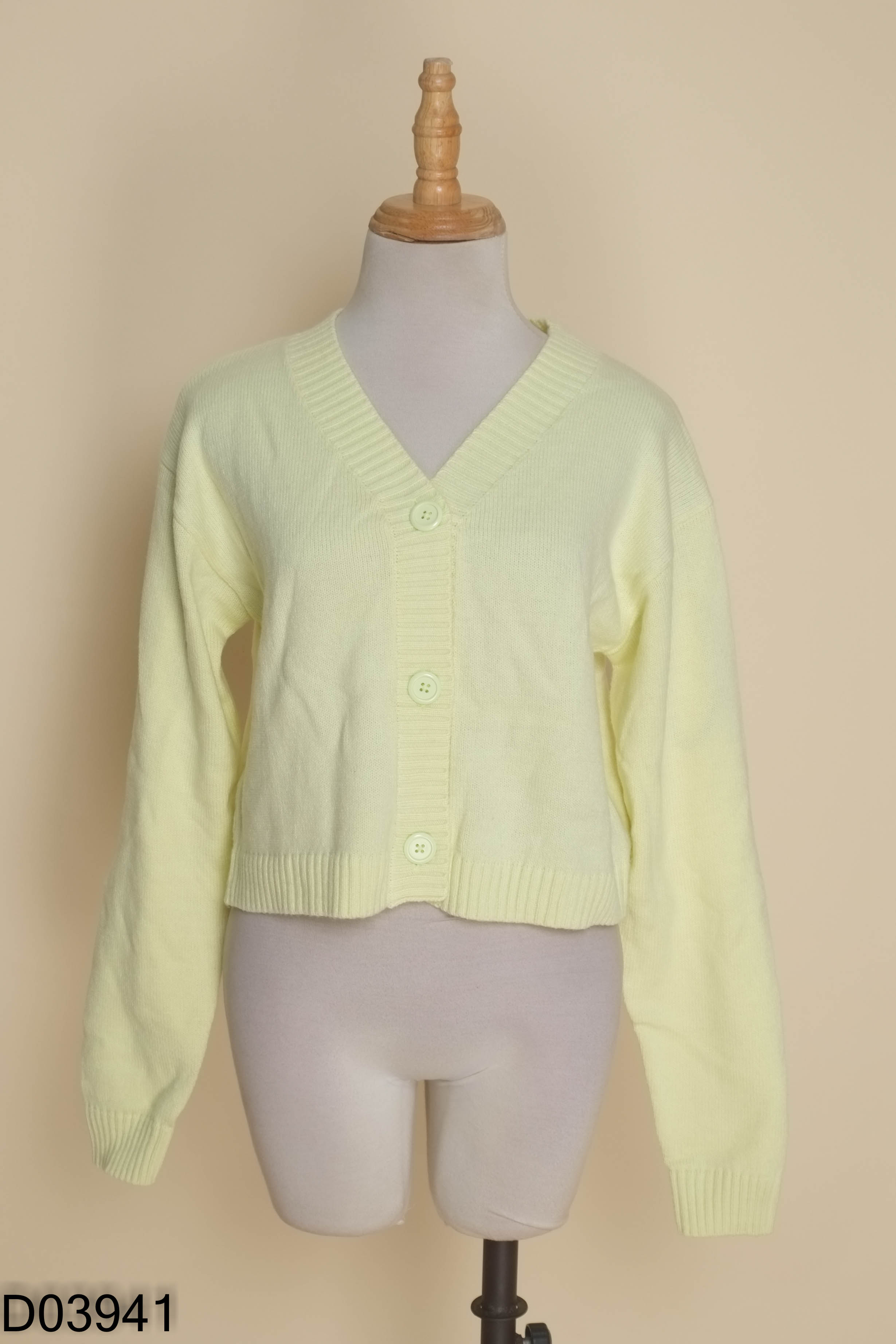 Áo len cardigan CANIFA xanh
