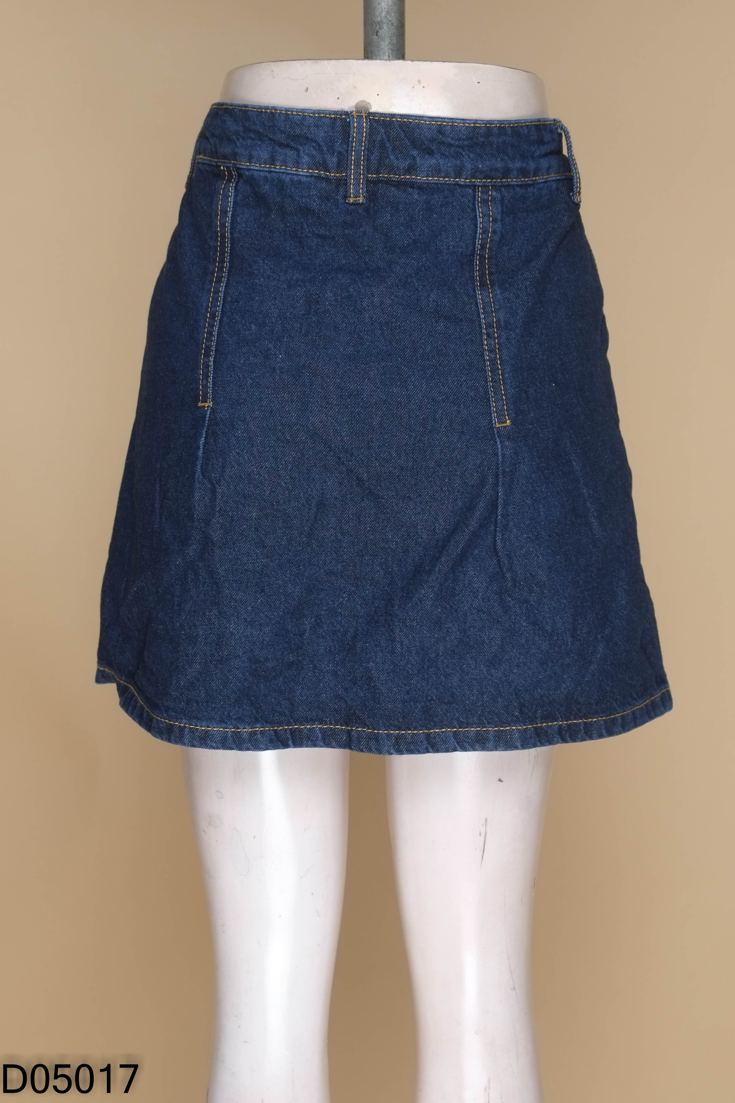 Chân váy STRADIVARIUS jeans xanh