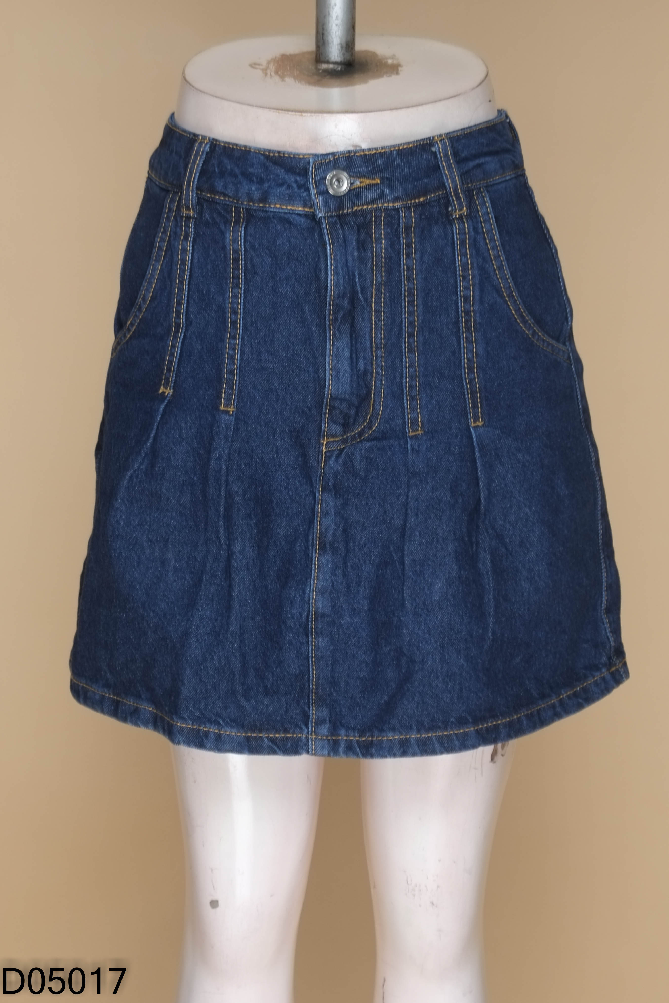 Chân váy STRADIVARIUS jeans xanh