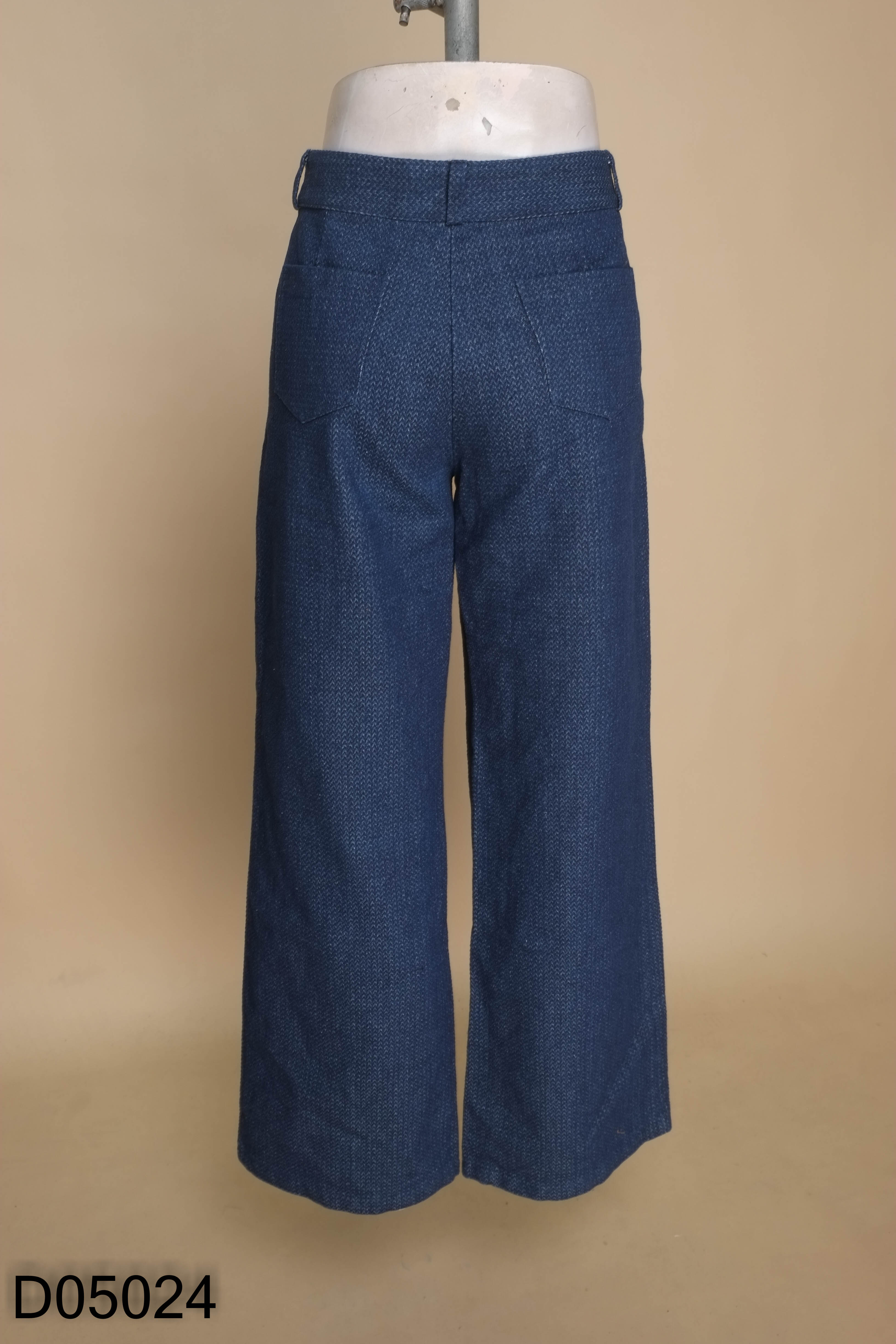 Quần MỊN jeans xanh họa tiết