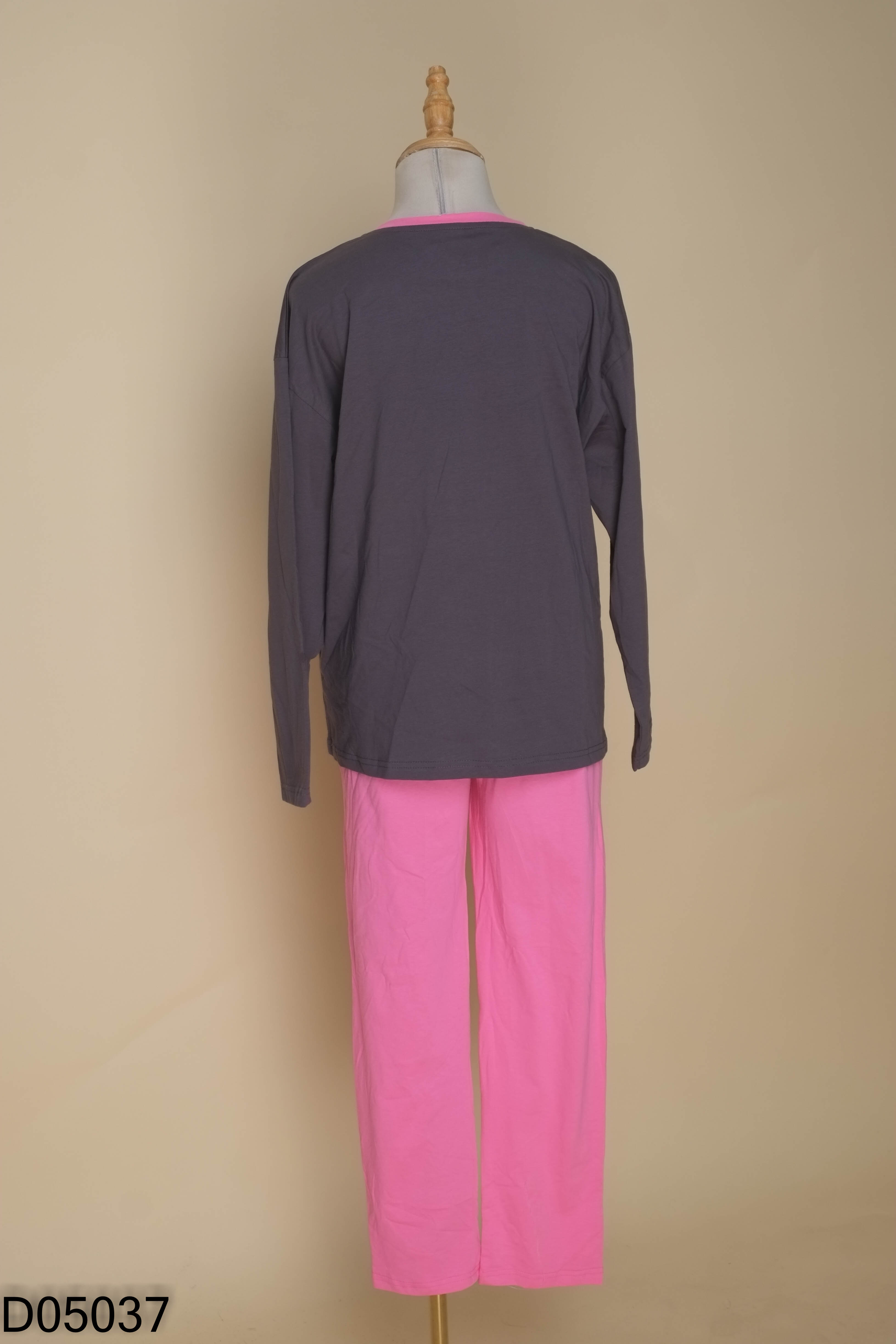 Set ngủ ghi H&M+quần hồng