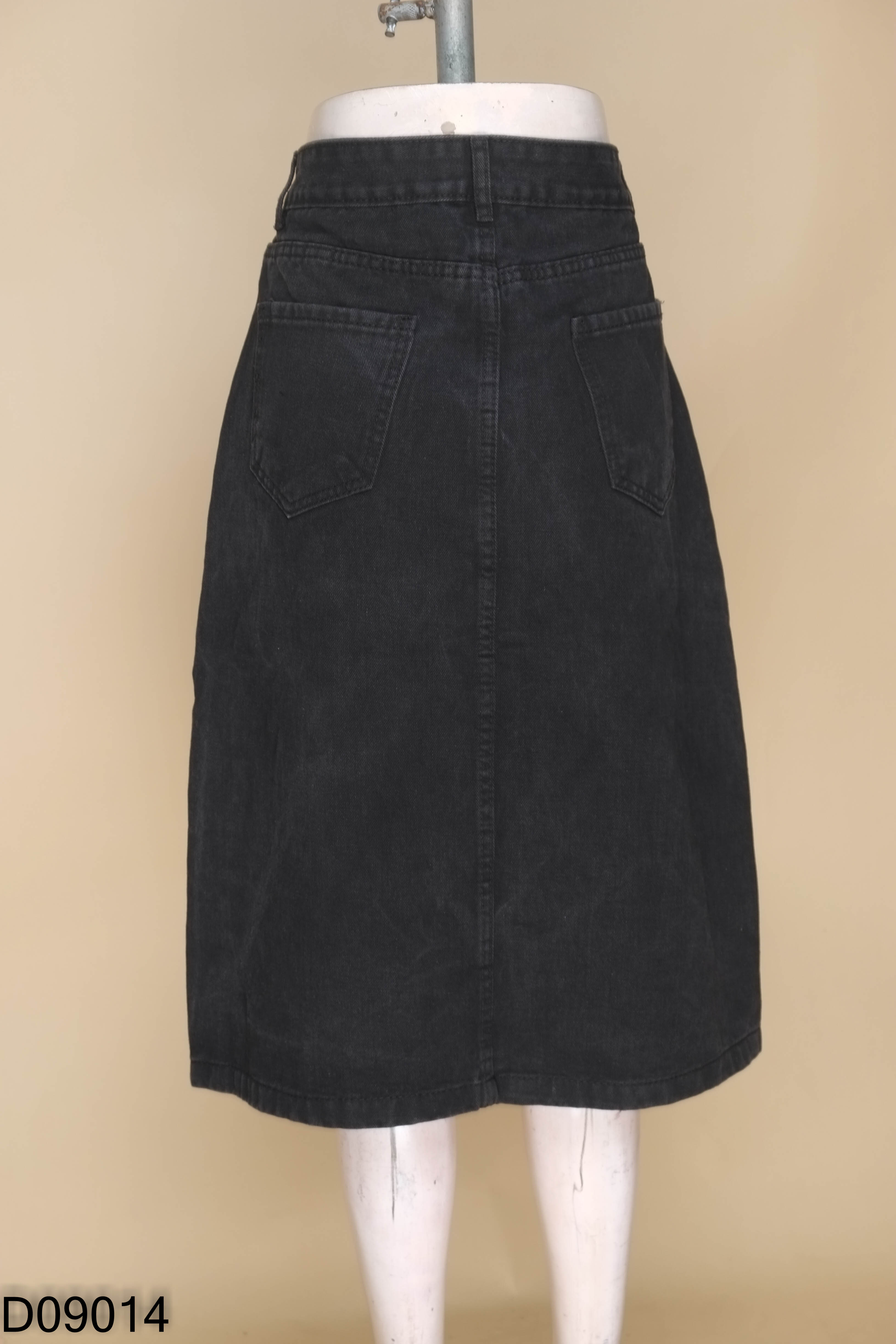 NEW Chân váy jeans đen