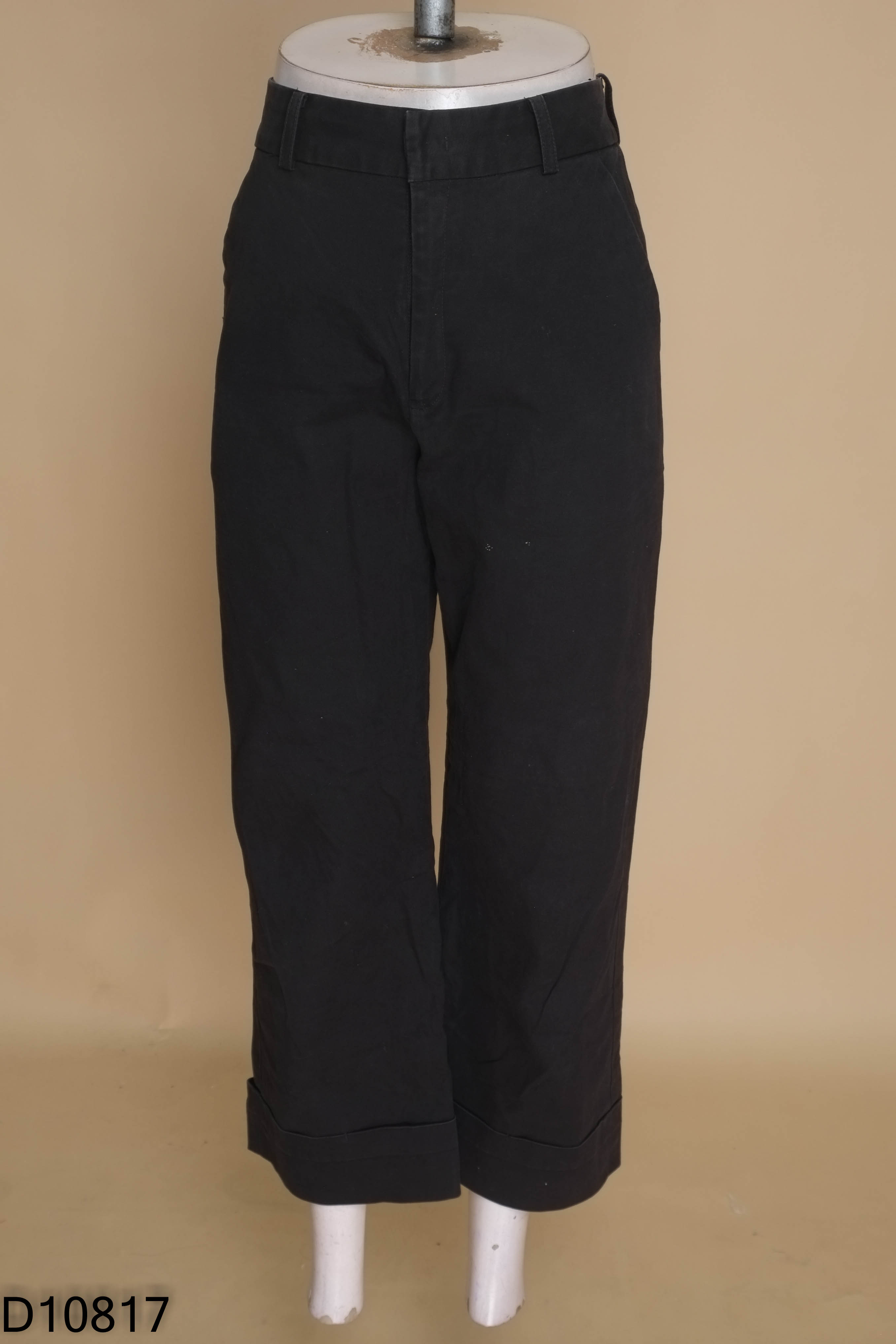 Quần CÓI kaki đen ống rộng