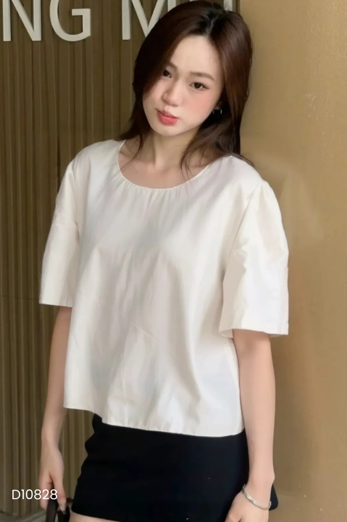 Áo kiểu be sữa