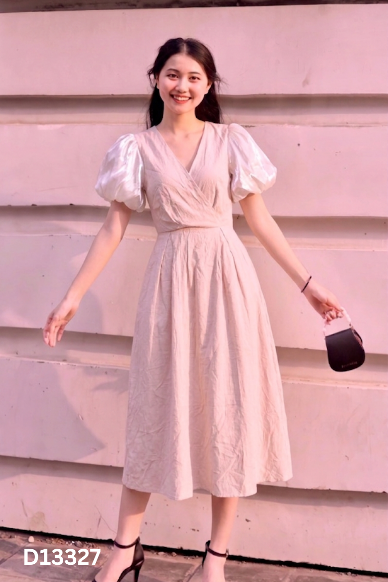 NEWTAG Váy be phối organza