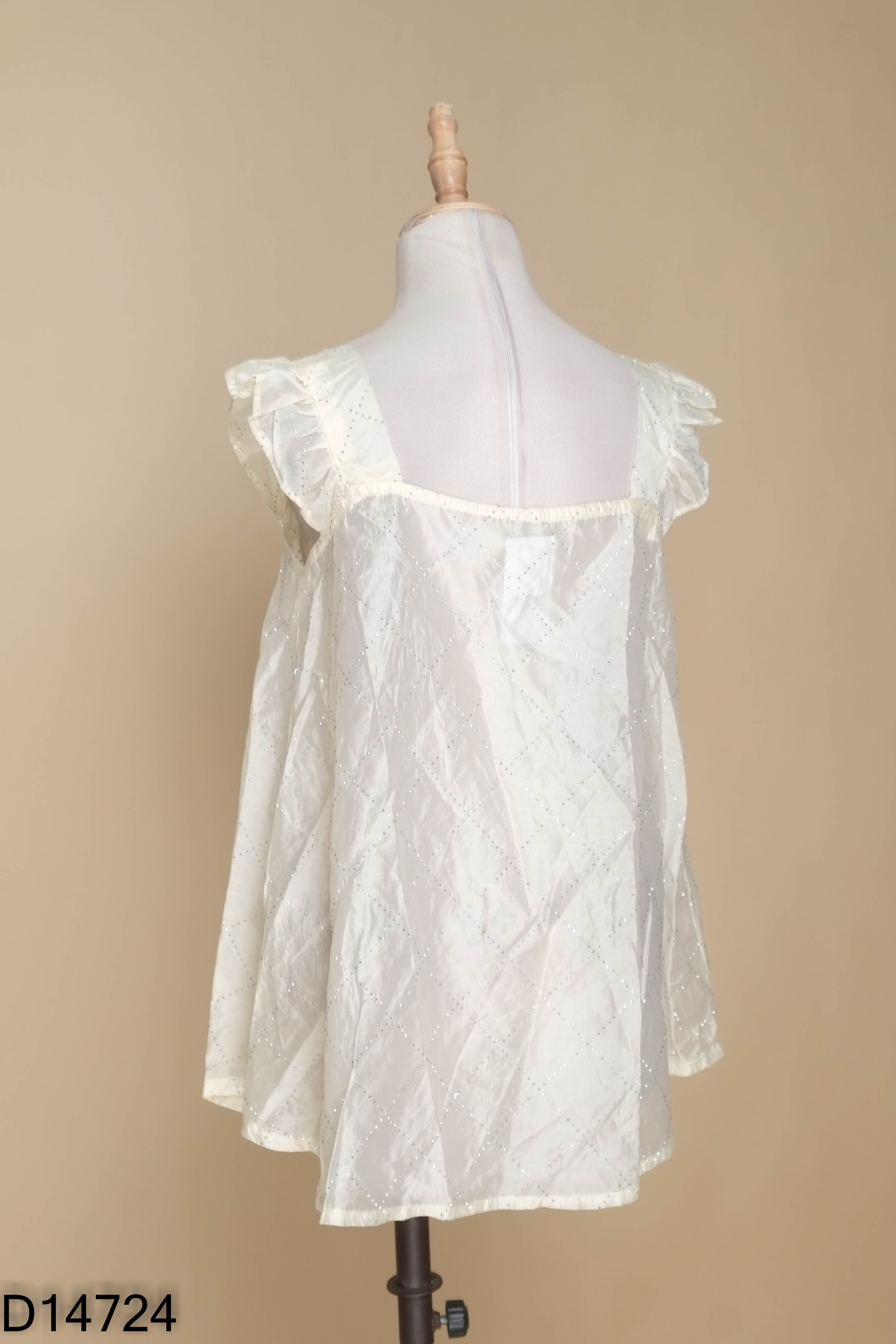 Áo chiffon be đính đá