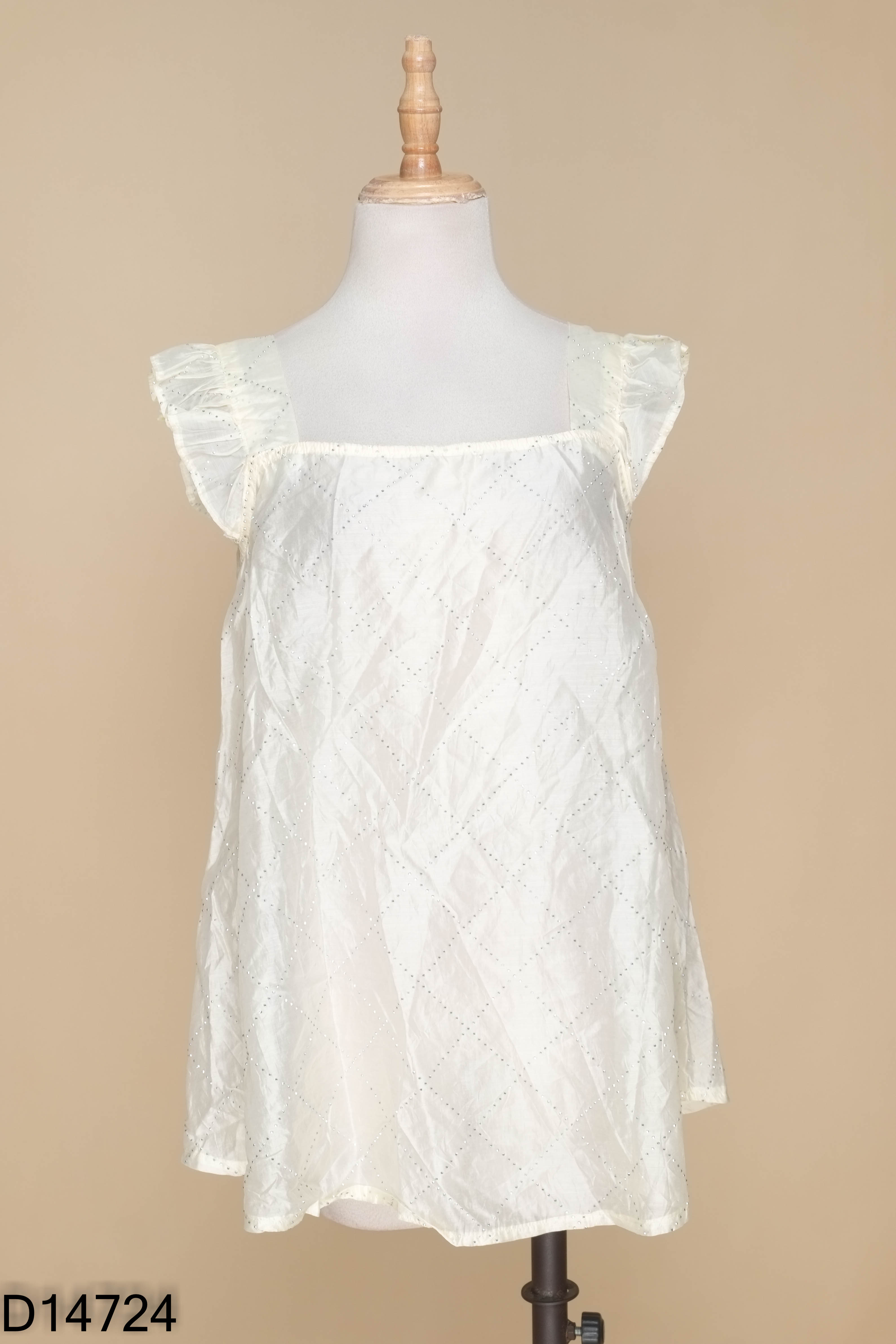 Áo chiffon be đính đá