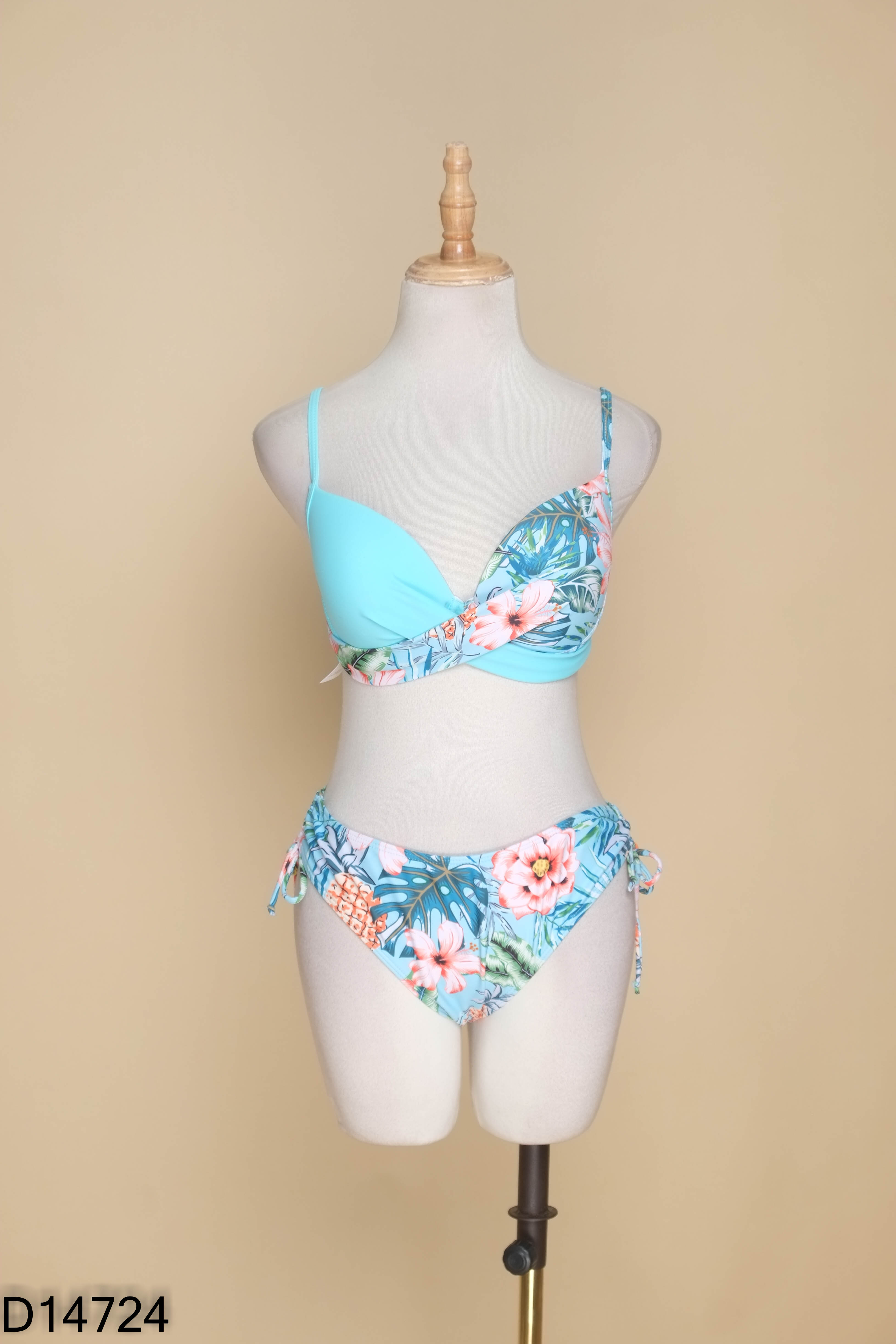 Set Bikimi 2 mảnh xanh hoa