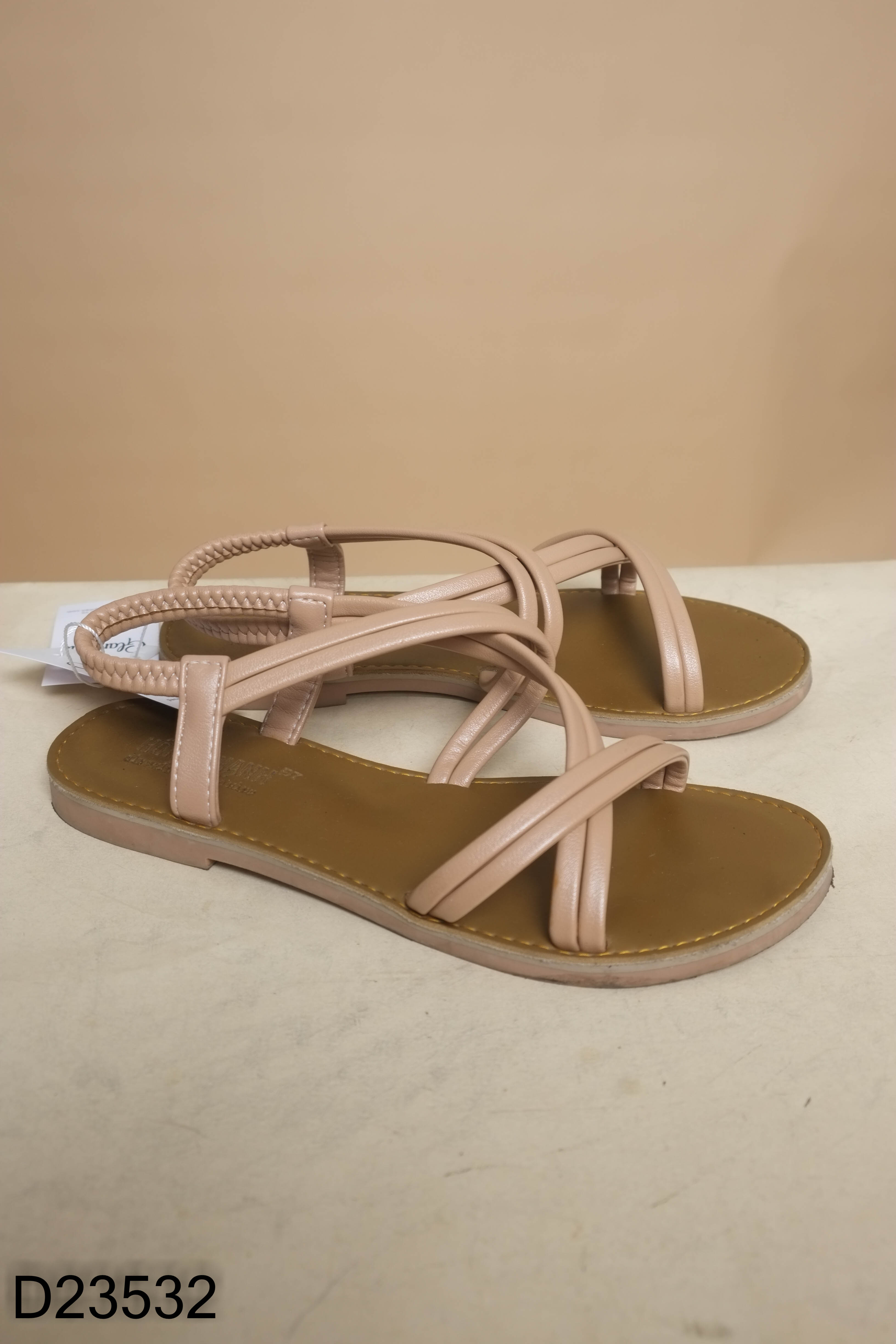 Sandals nâu phối quai