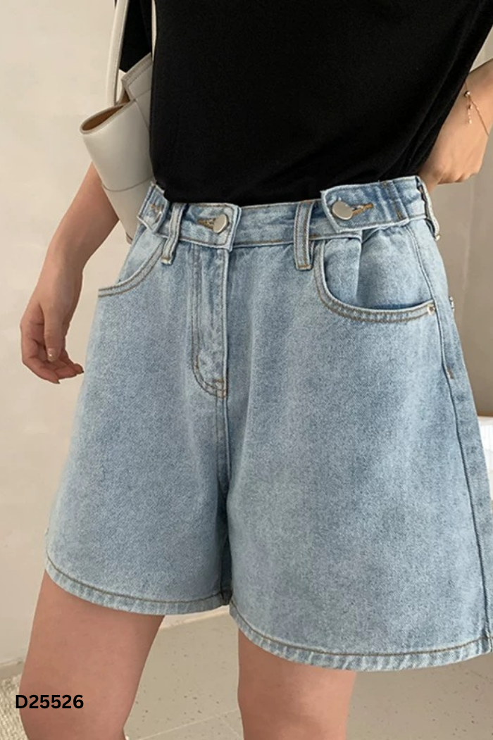 Quần short jeans xanh lửng