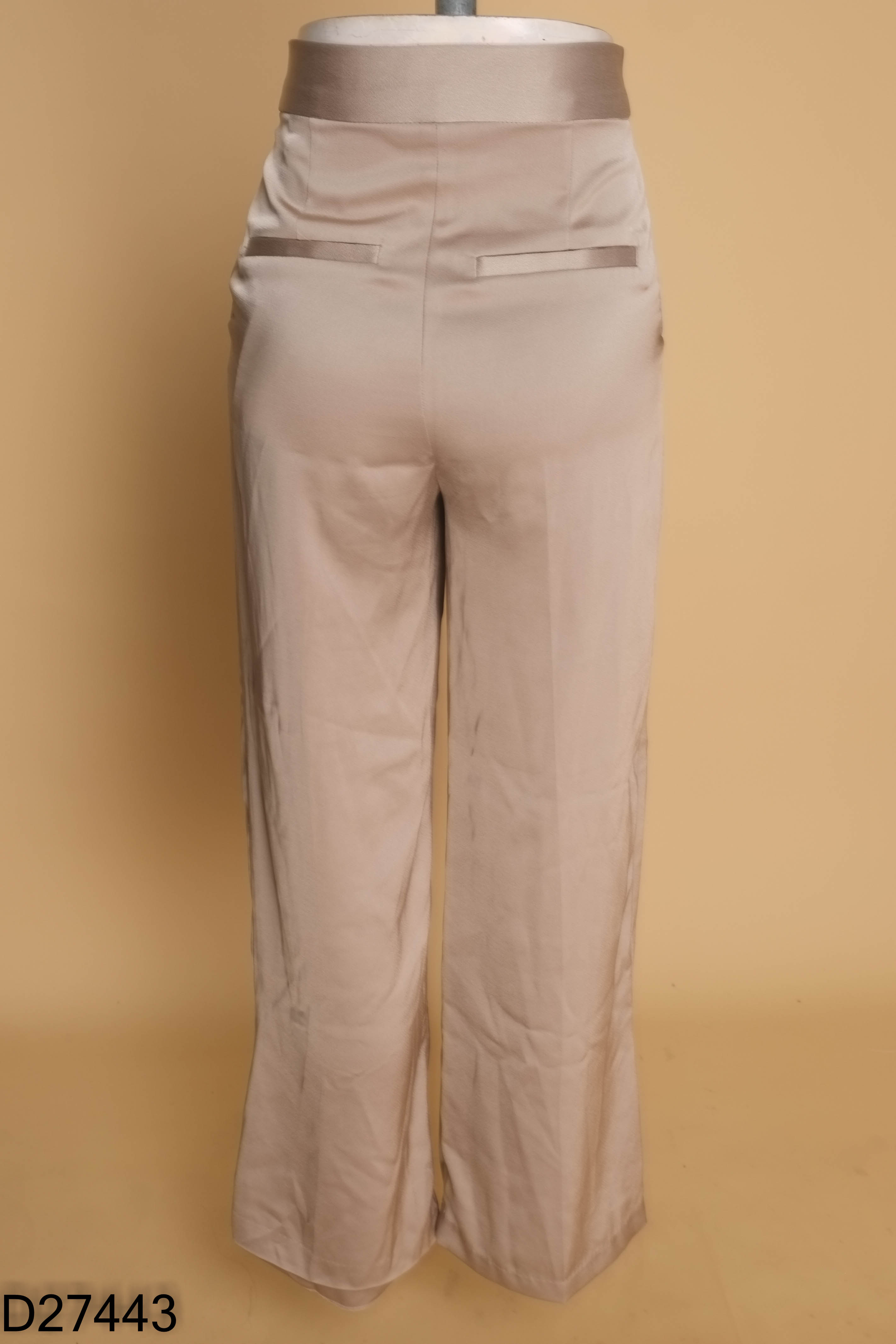 Quần lụa nâu H&M suông