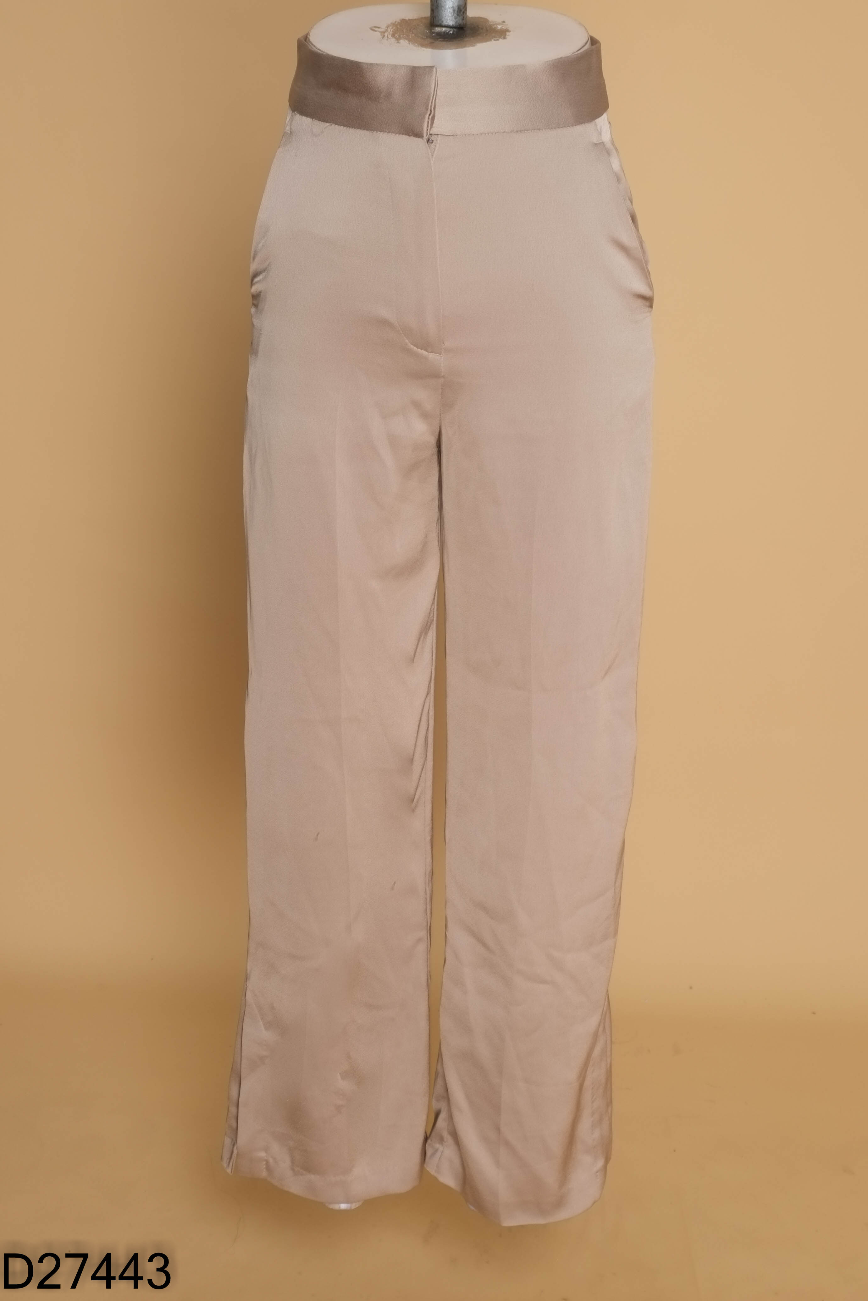 Quần lụa nâu H&M suông