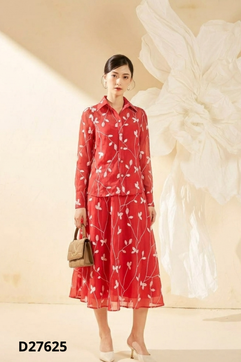 Set đỏ 3 chi tiết LEO'S WEARING