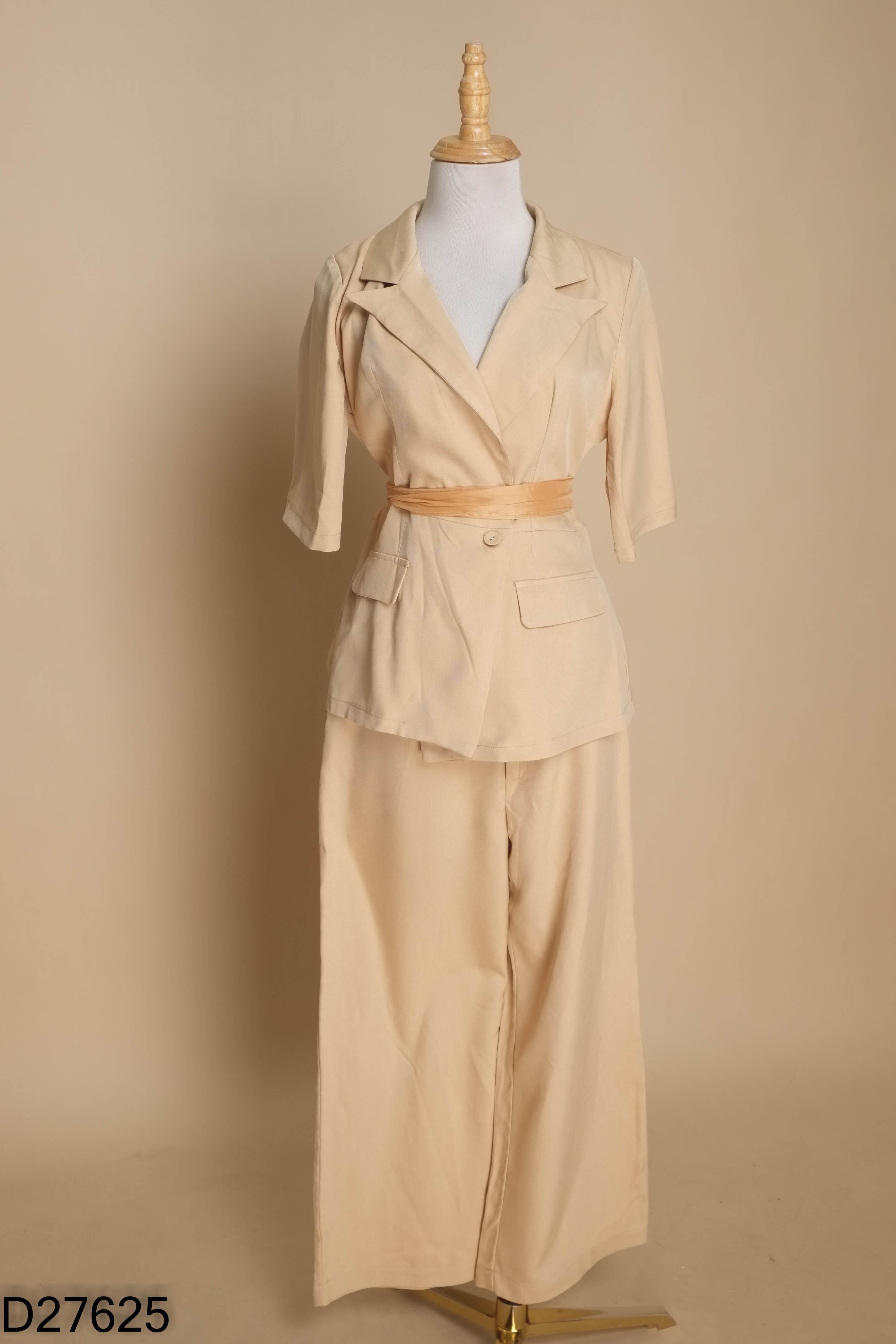 Set áo be cổ vest+quần