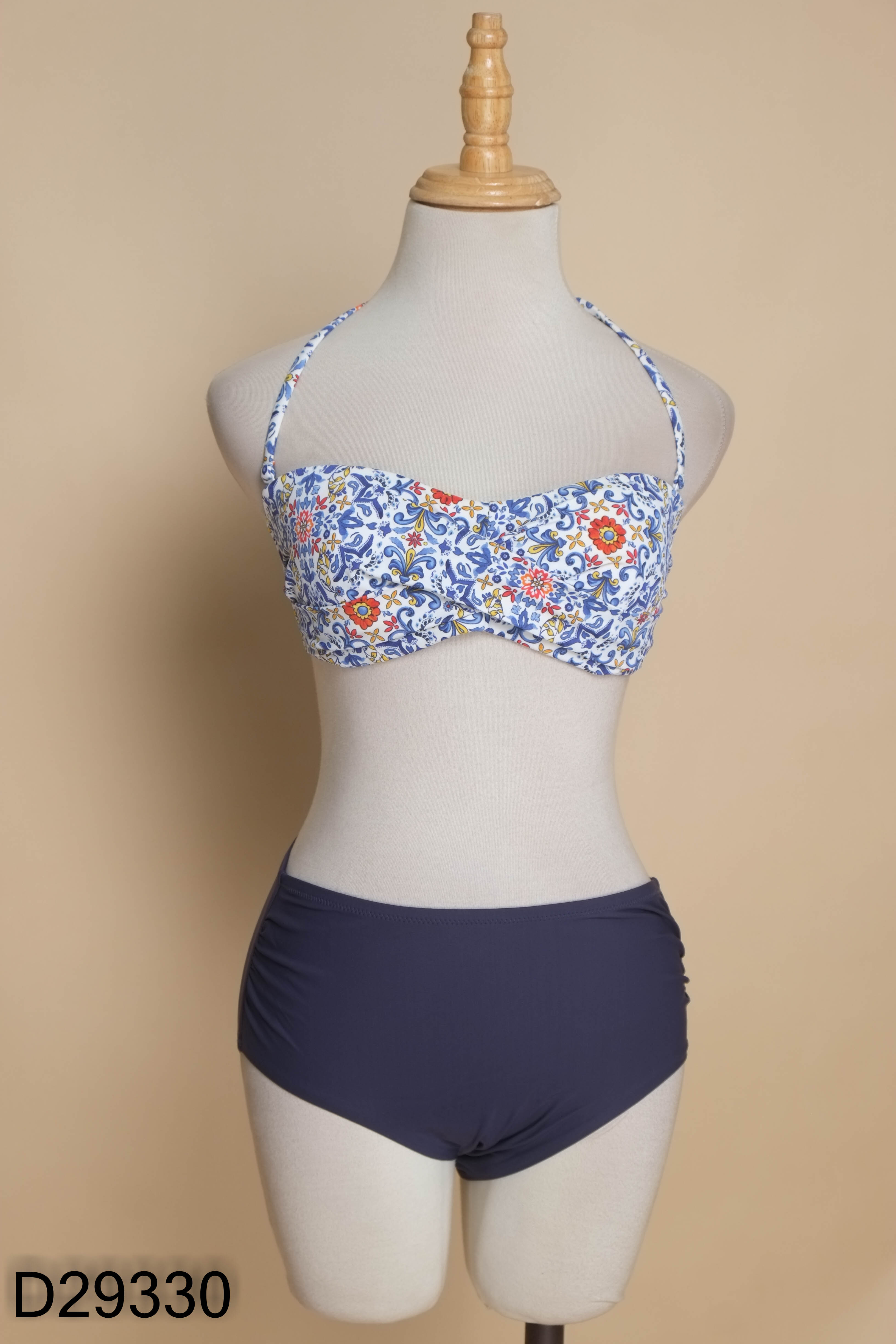 Set Bikini 2 mảnh OVS xanh than họa tiết