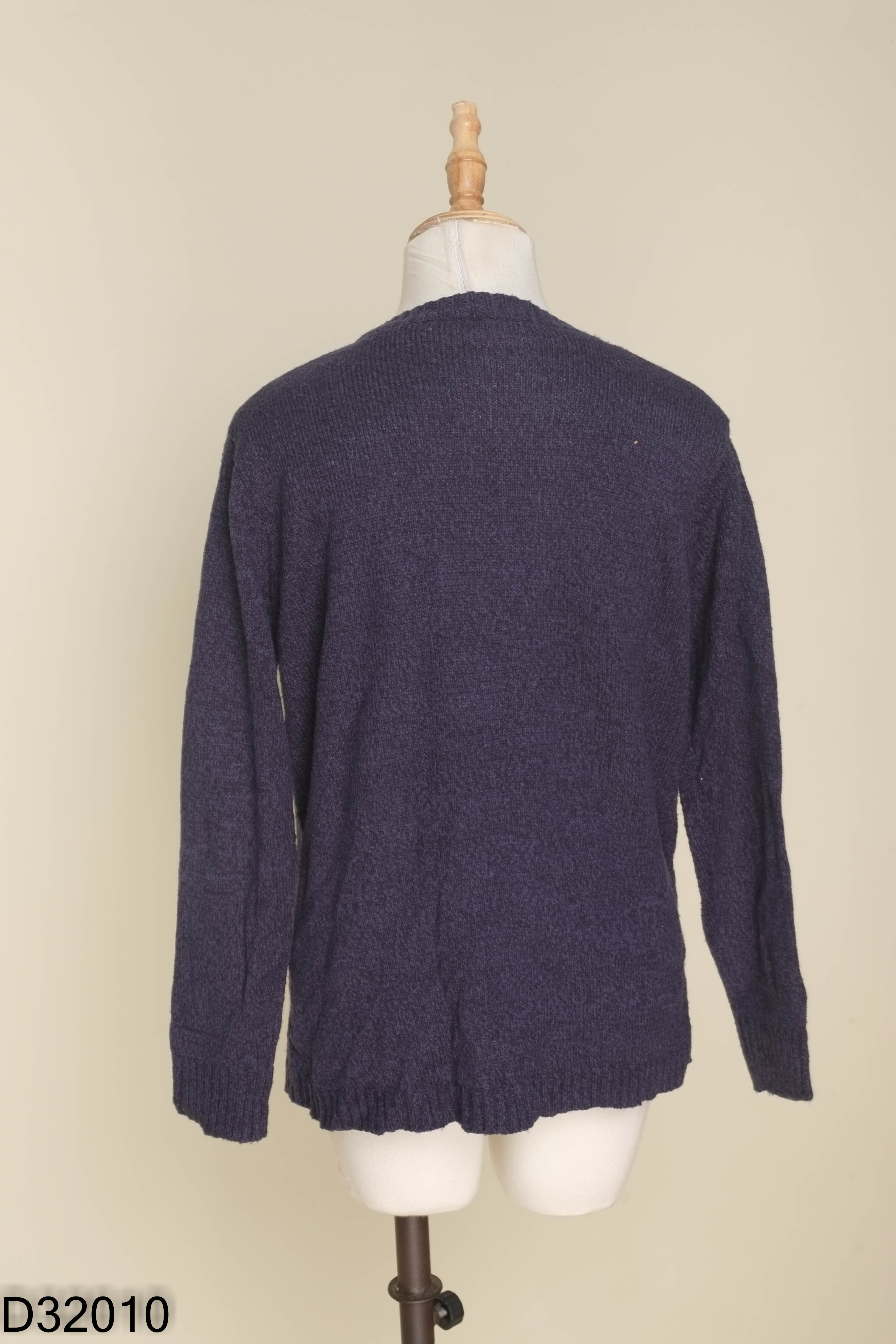 Áo len cardigan xanh lót bông
